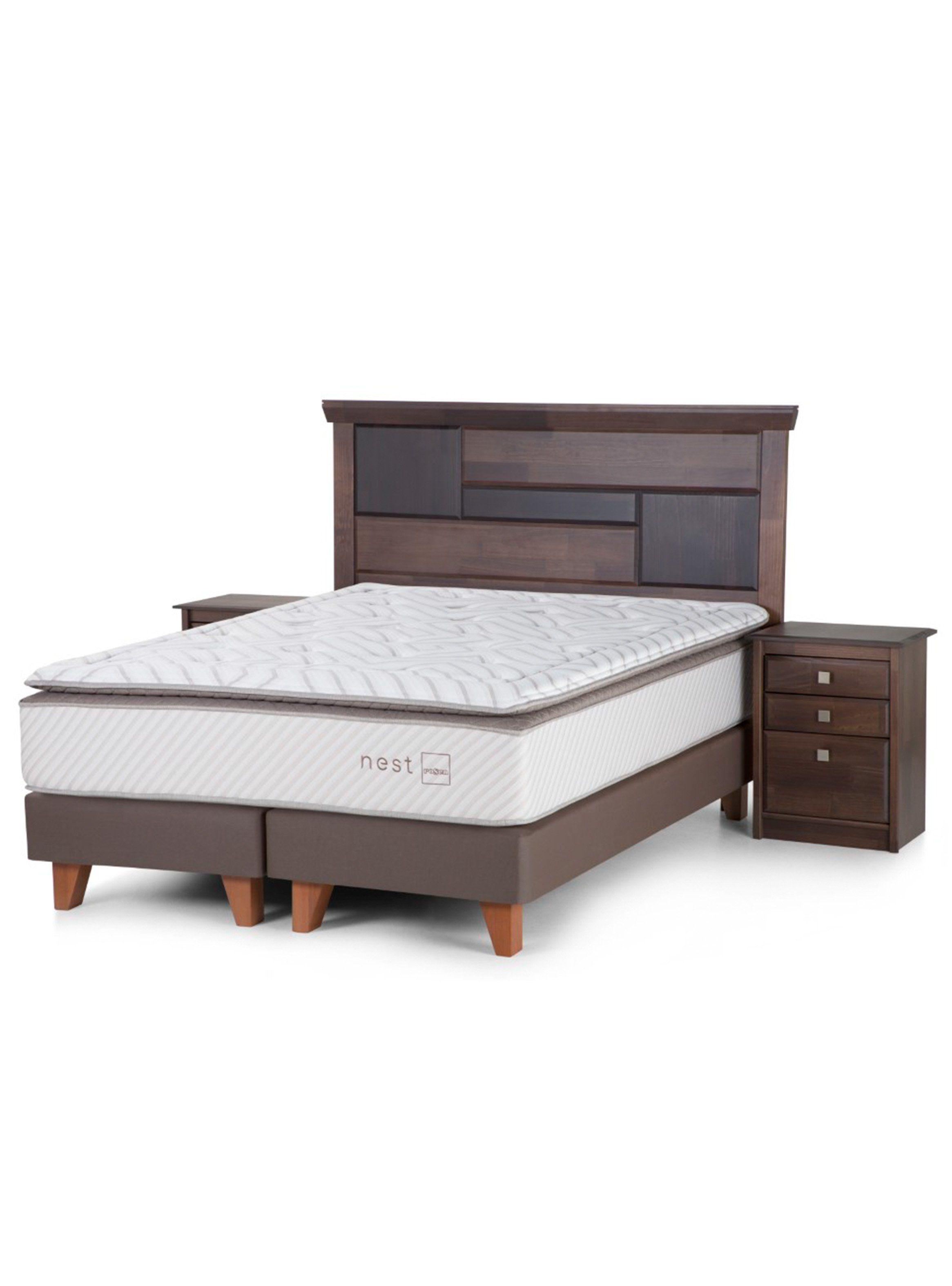 Box Spring Nest 2 Plazas + Set Muebles Domenico-0