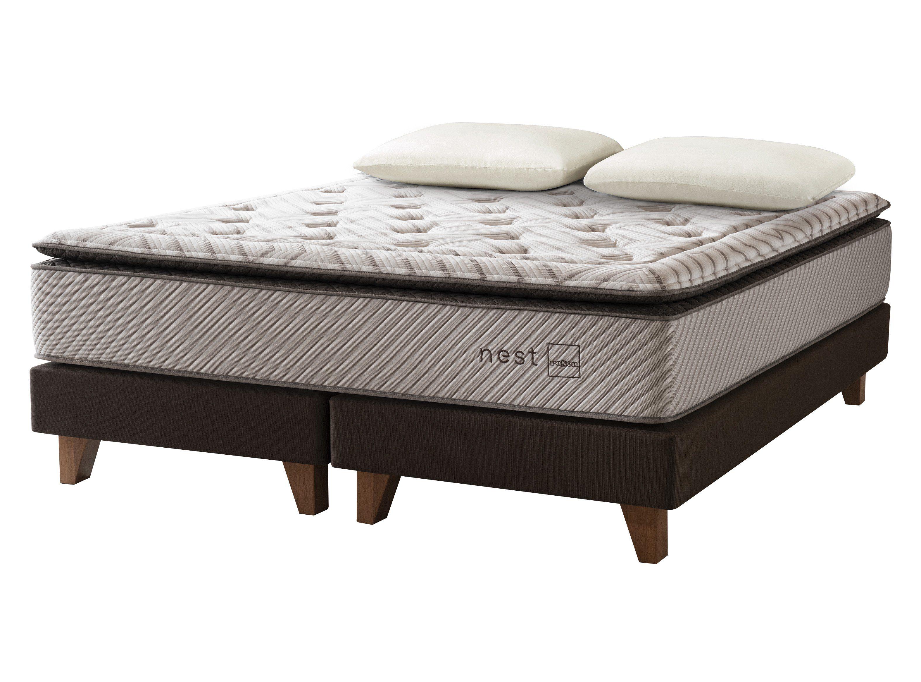 Box Spring Nest King + Almohadas Memory Max-0
