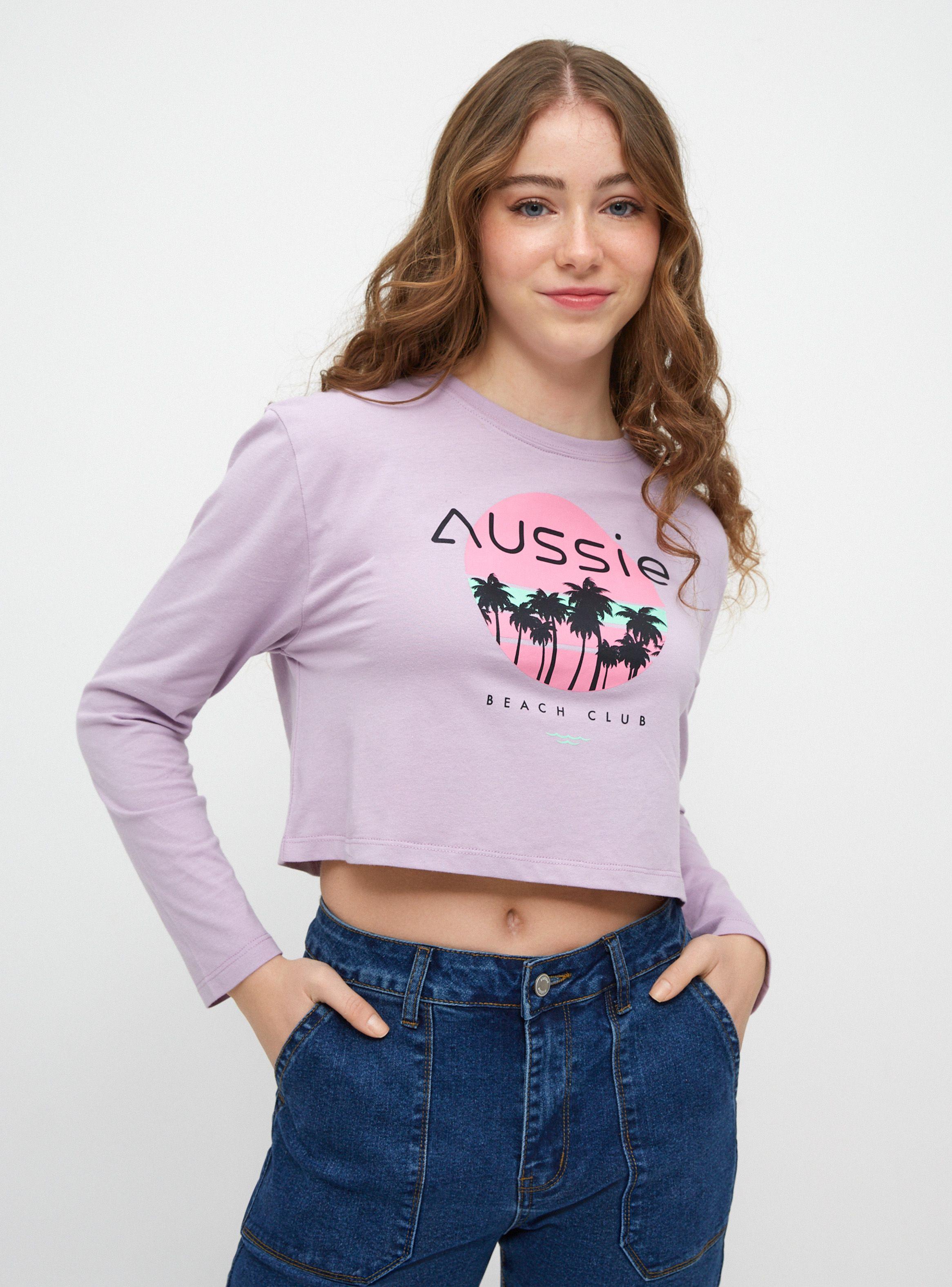 Polera Crop Focal Print-0