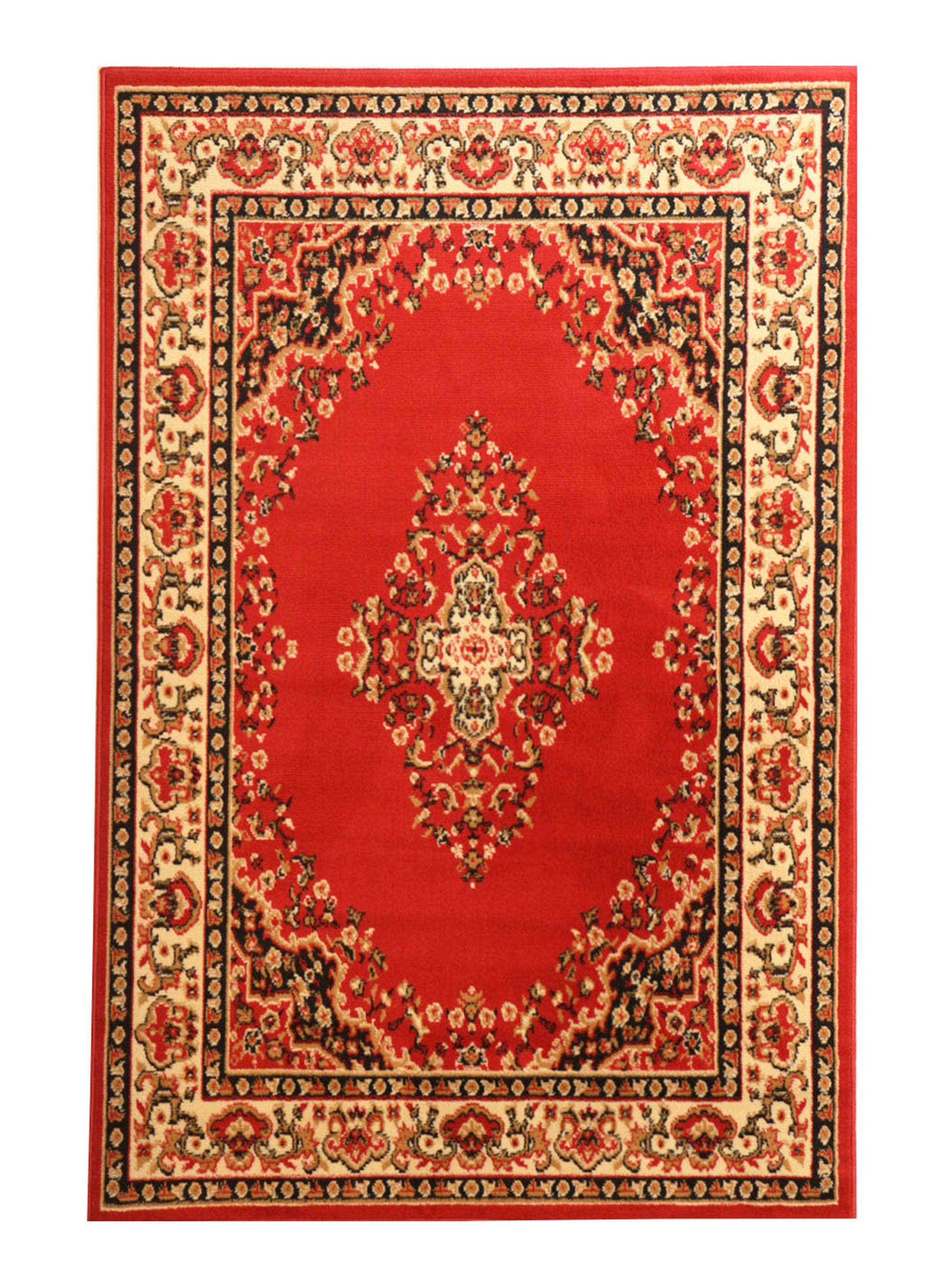 Alfombra Clasica Rojo 133x190 cm-0