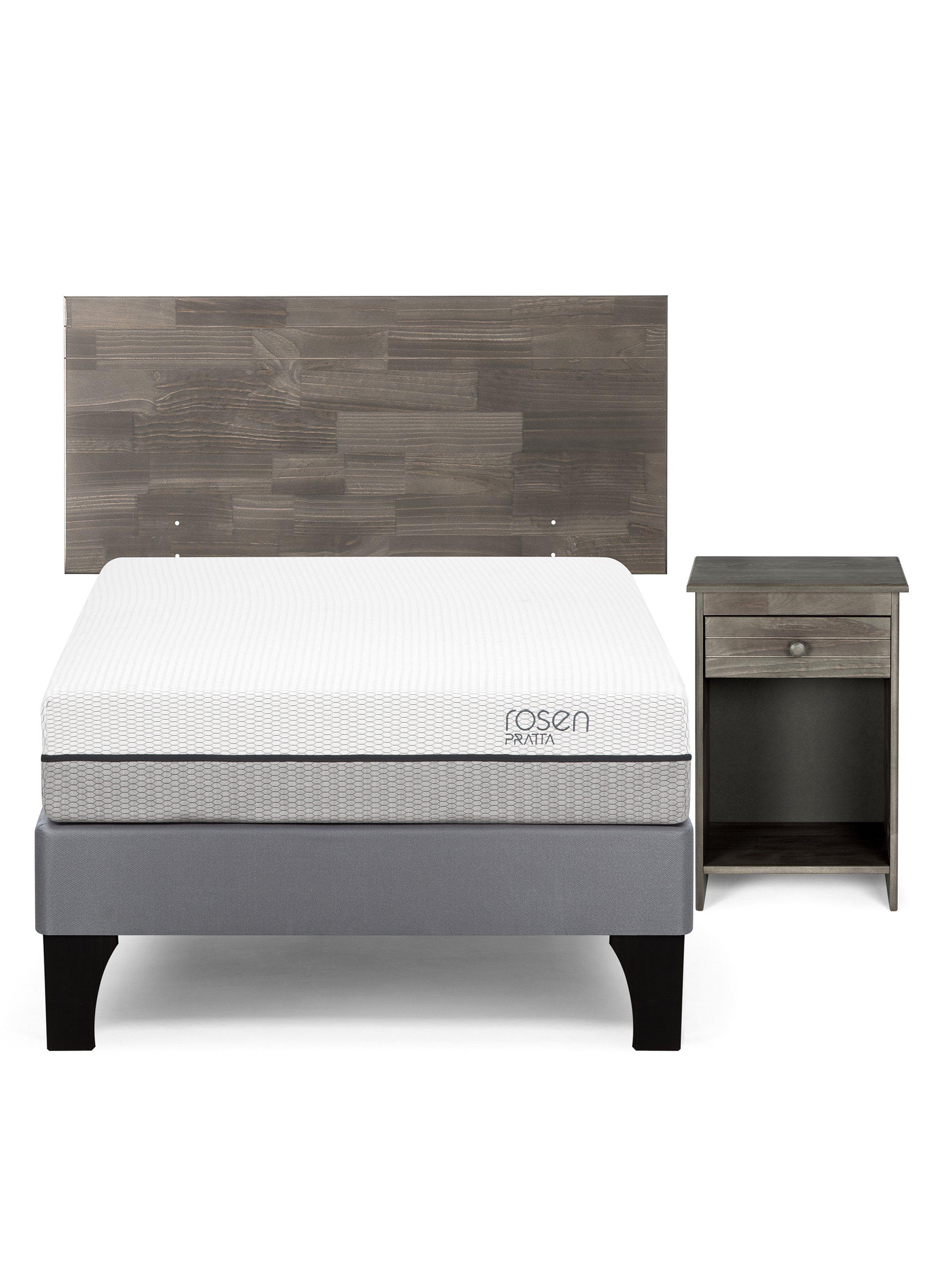 Cama Europea Pratta 1.5 Plazas + Set de Muebles Tabor-1