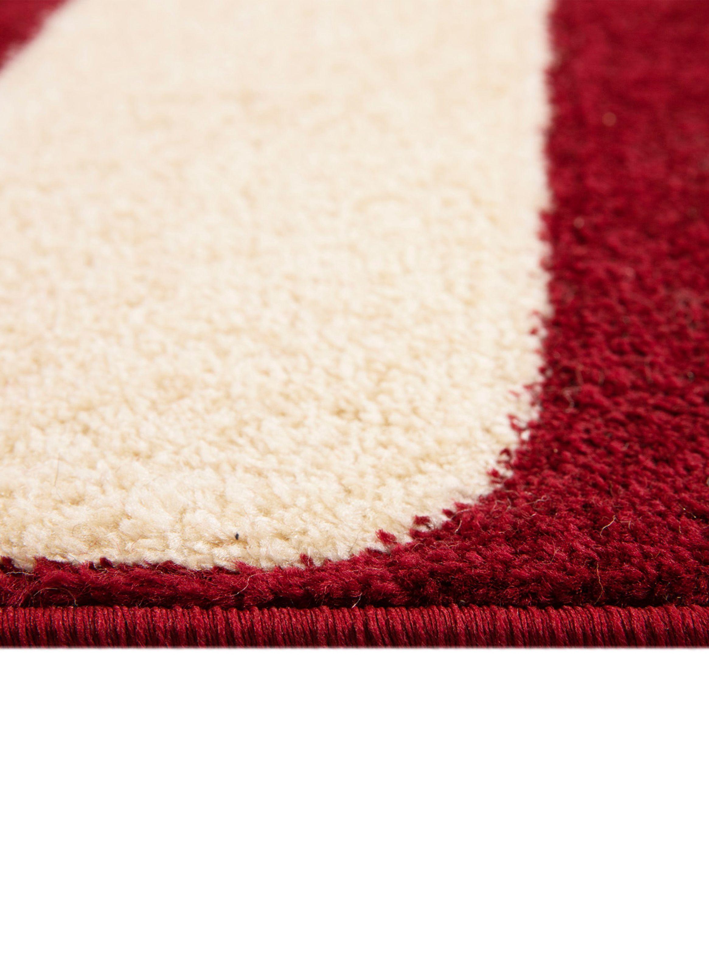 Alfombra Hawaii-Viscelado Rojo 133x190 cm-1