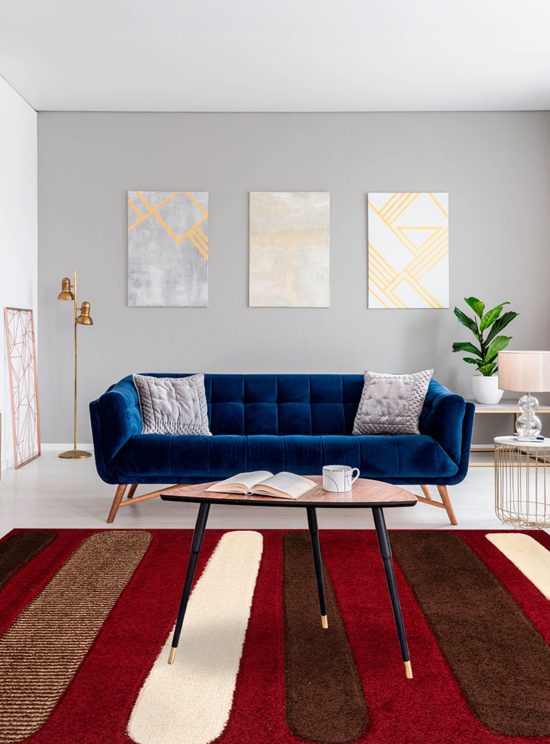 Alfombra Hawaii-Viscelado Rojo 150x220 cm-2