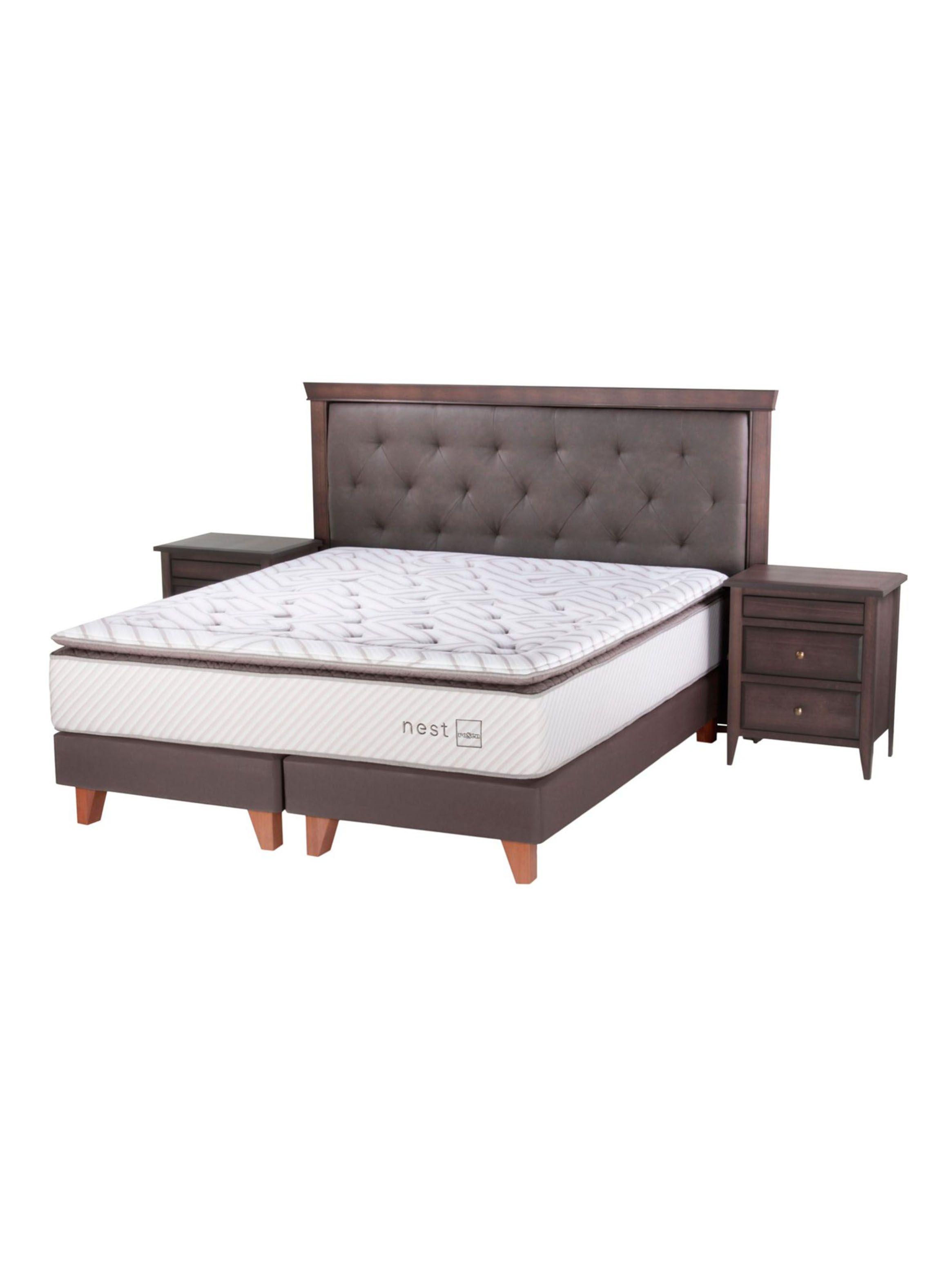 Cama Europea Nest King + Set Muebles Brera 60-0