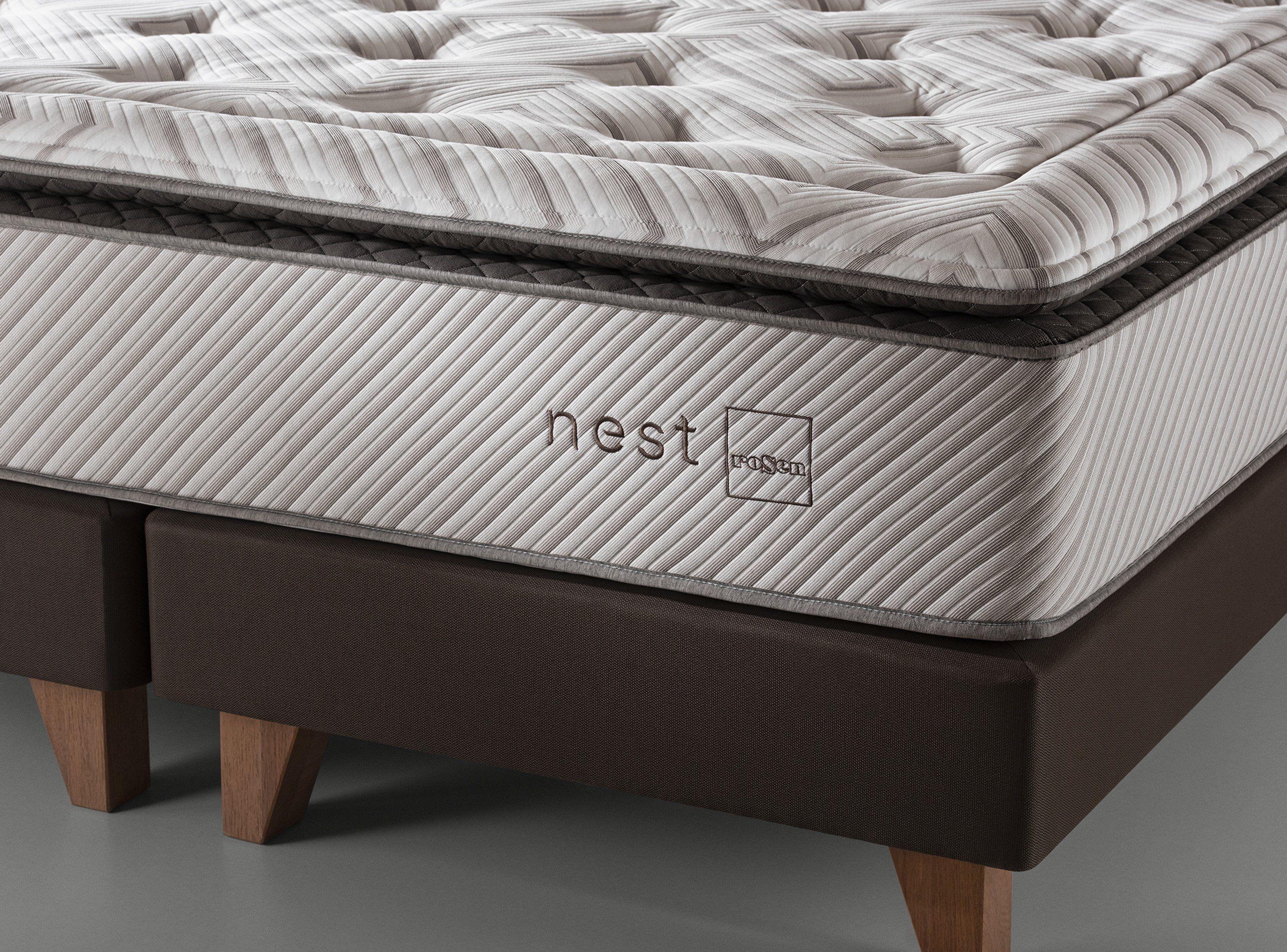 Cama Europea Nest Super King + Almohadas Memory Max-2