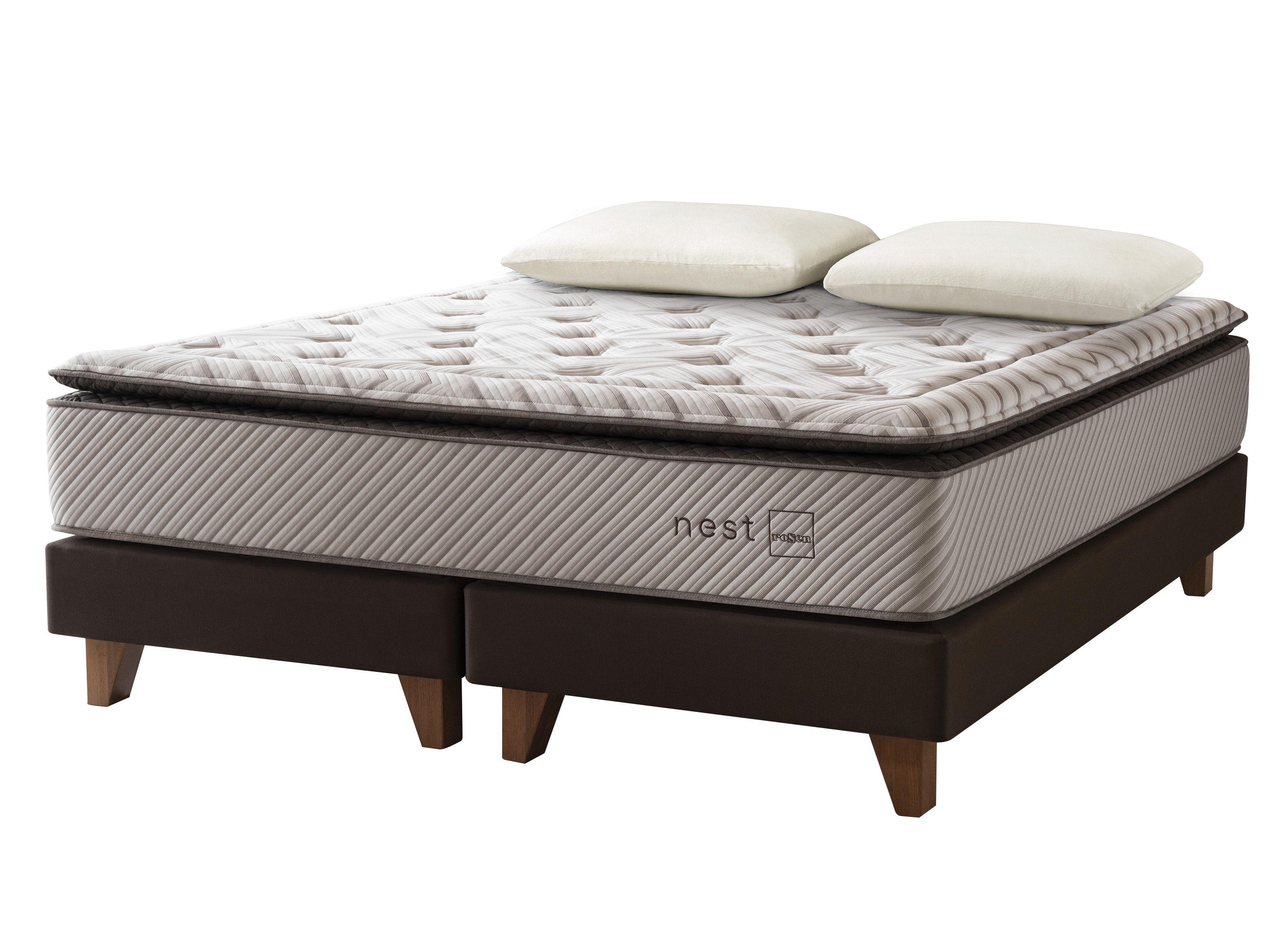 Cama Europea Nest Super King + Almohadas Memory Max-0