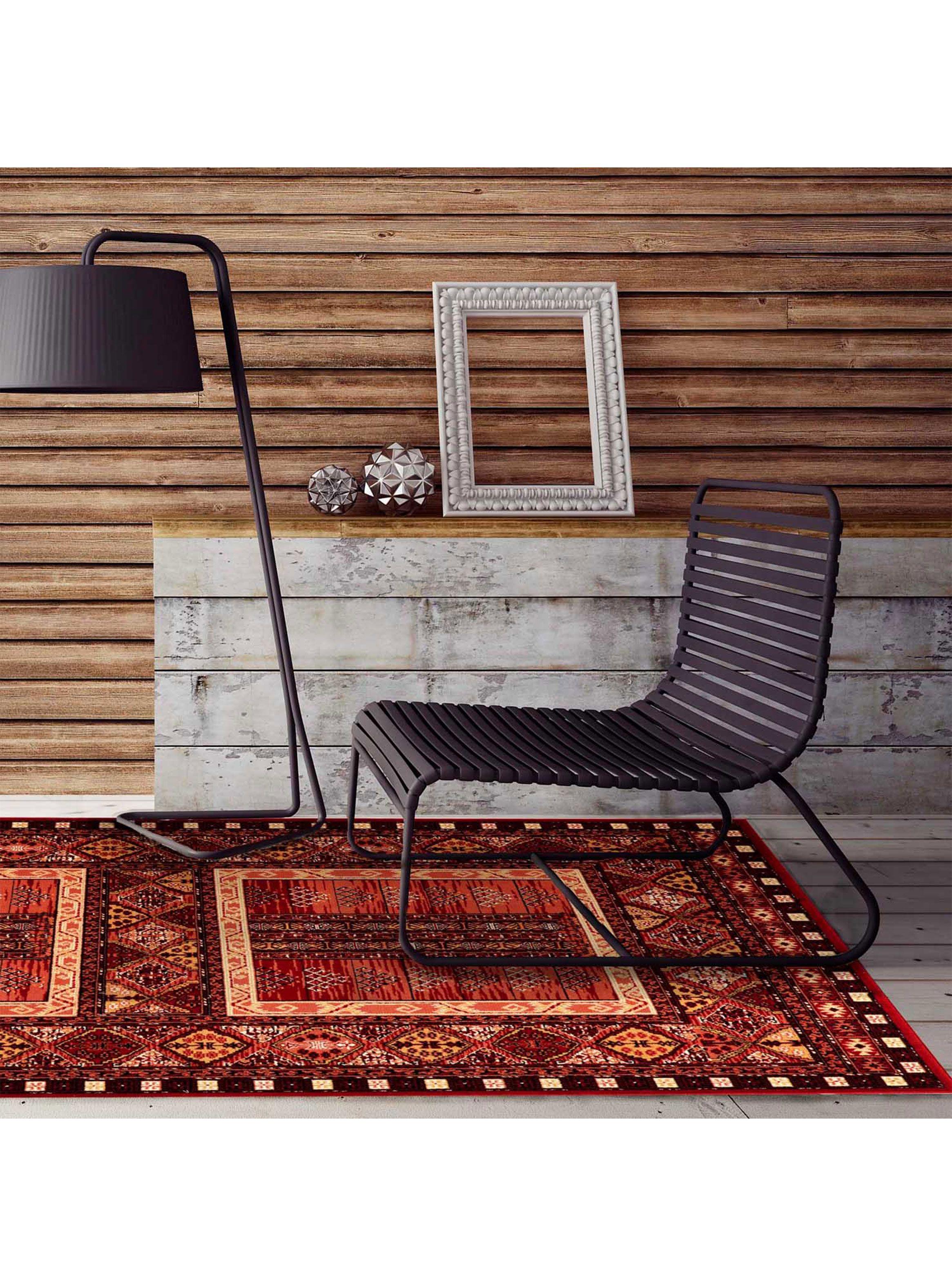 Alfombra Afgan 160x235 cm Rojo D2-2