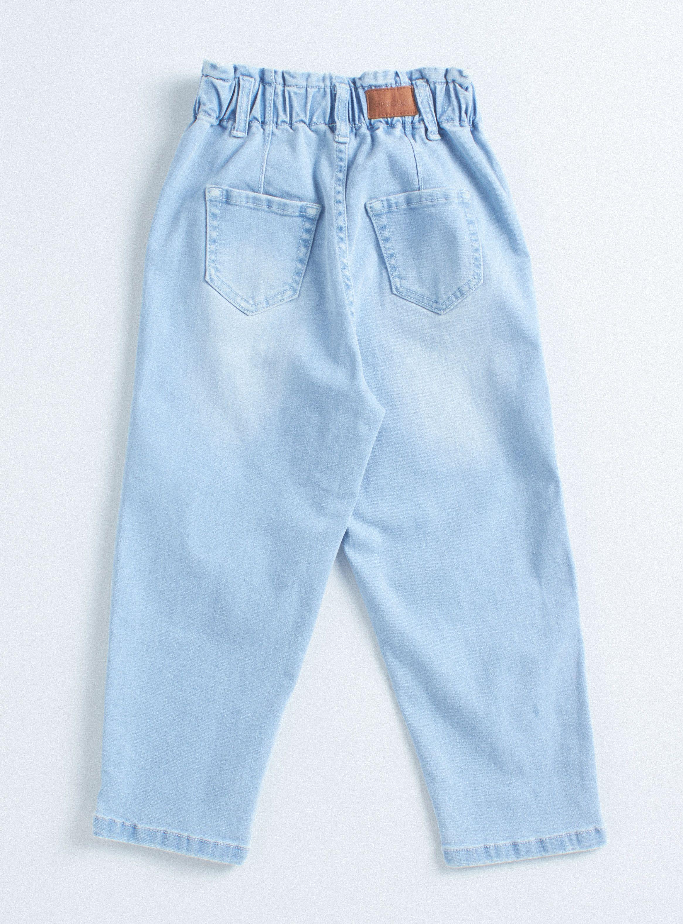 Jeans Baggy con Mini Bordado en las Piernas-1