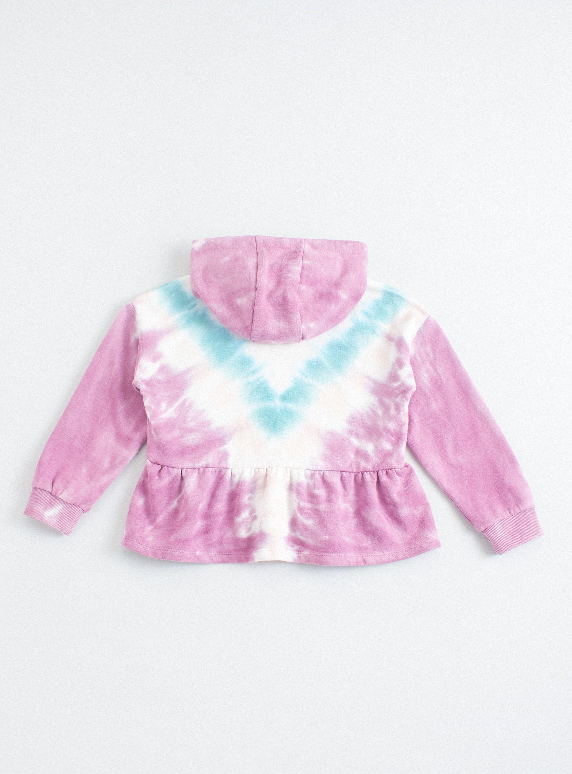 Polerón Tie Dye con Capucha y Vuelos-1