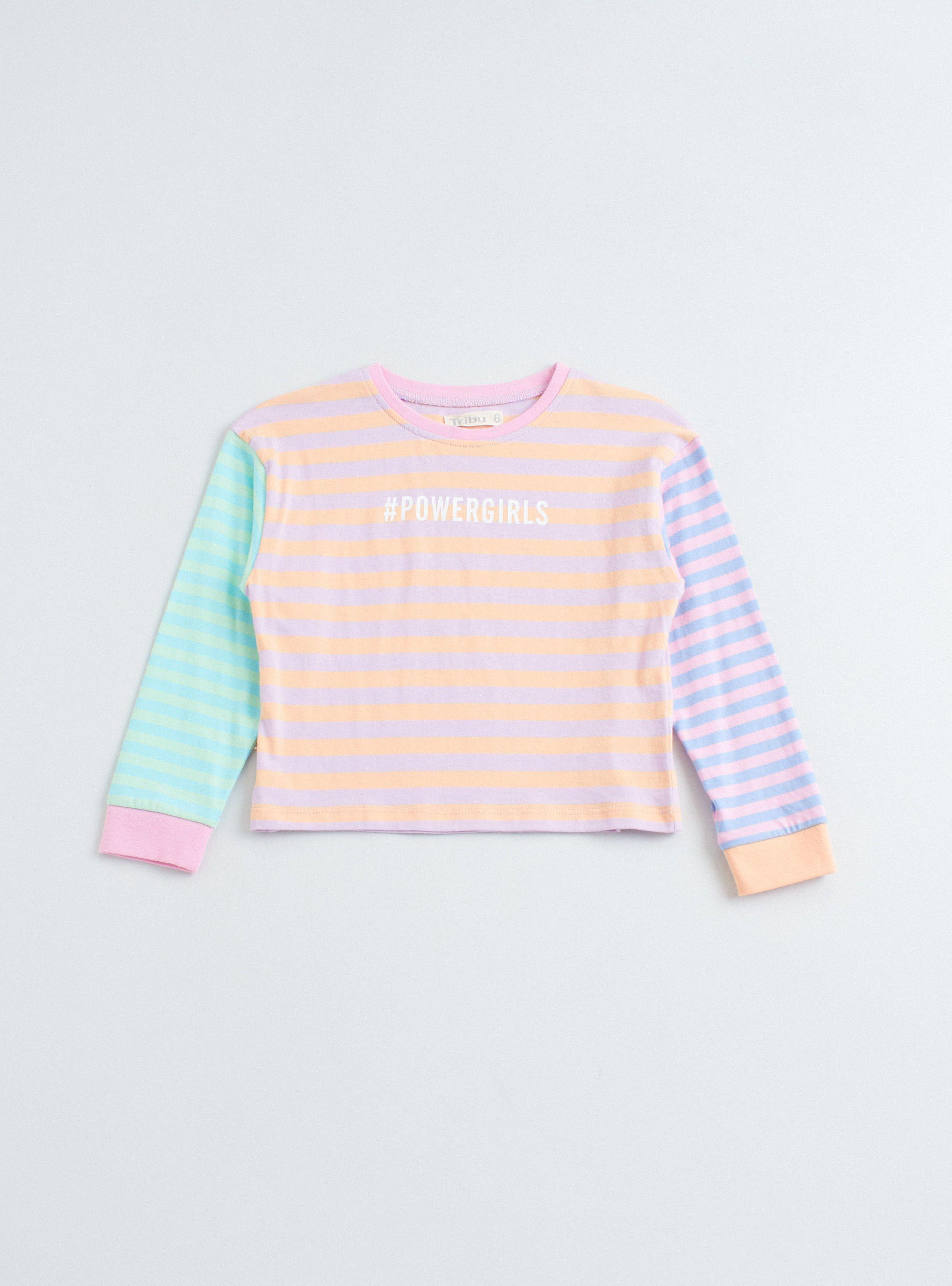 Polera Rayas Retro Cuello Redondo-1