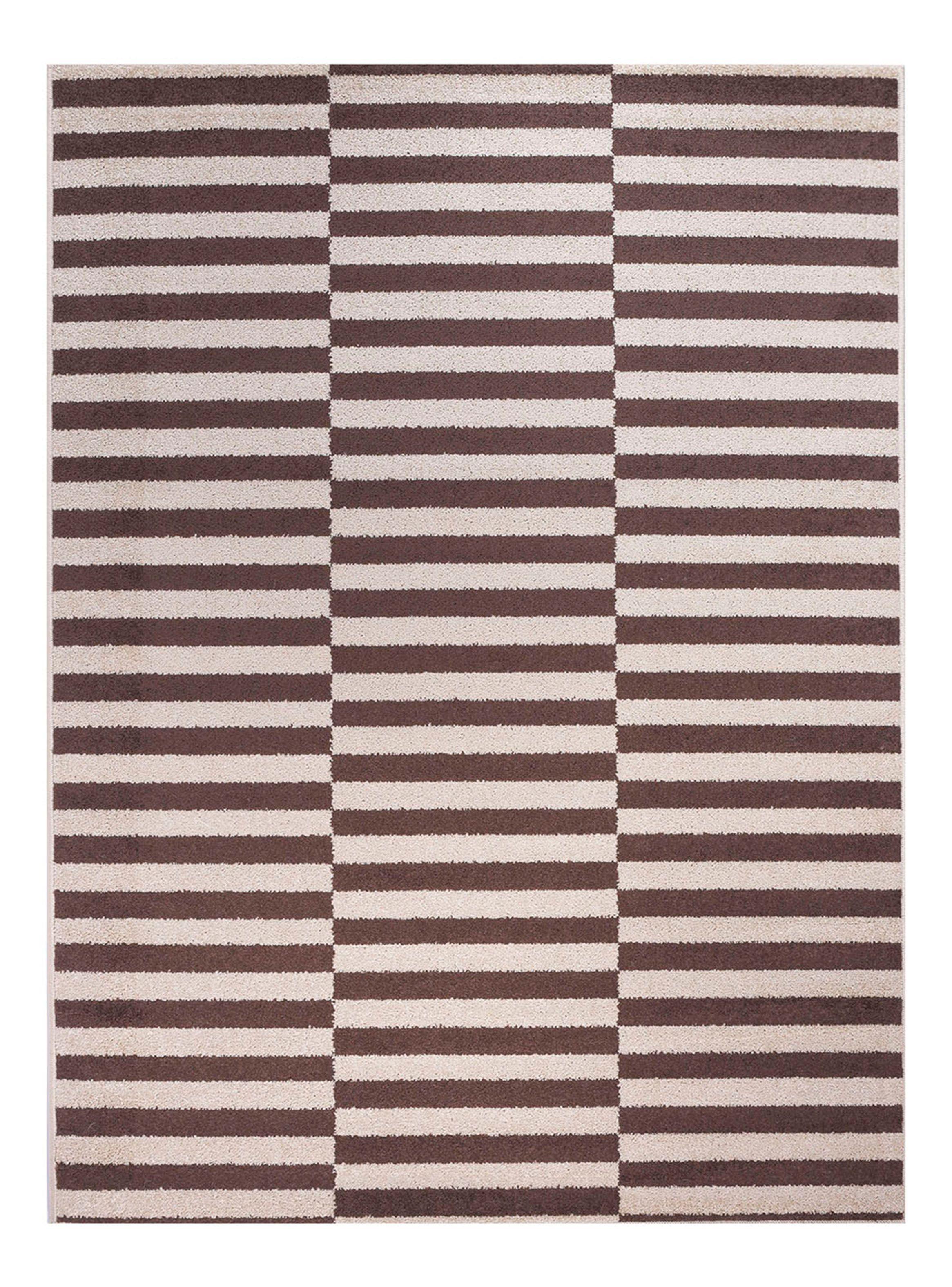 Bajada de Cama Kaleb 50x90 cm  Blanco Café-0