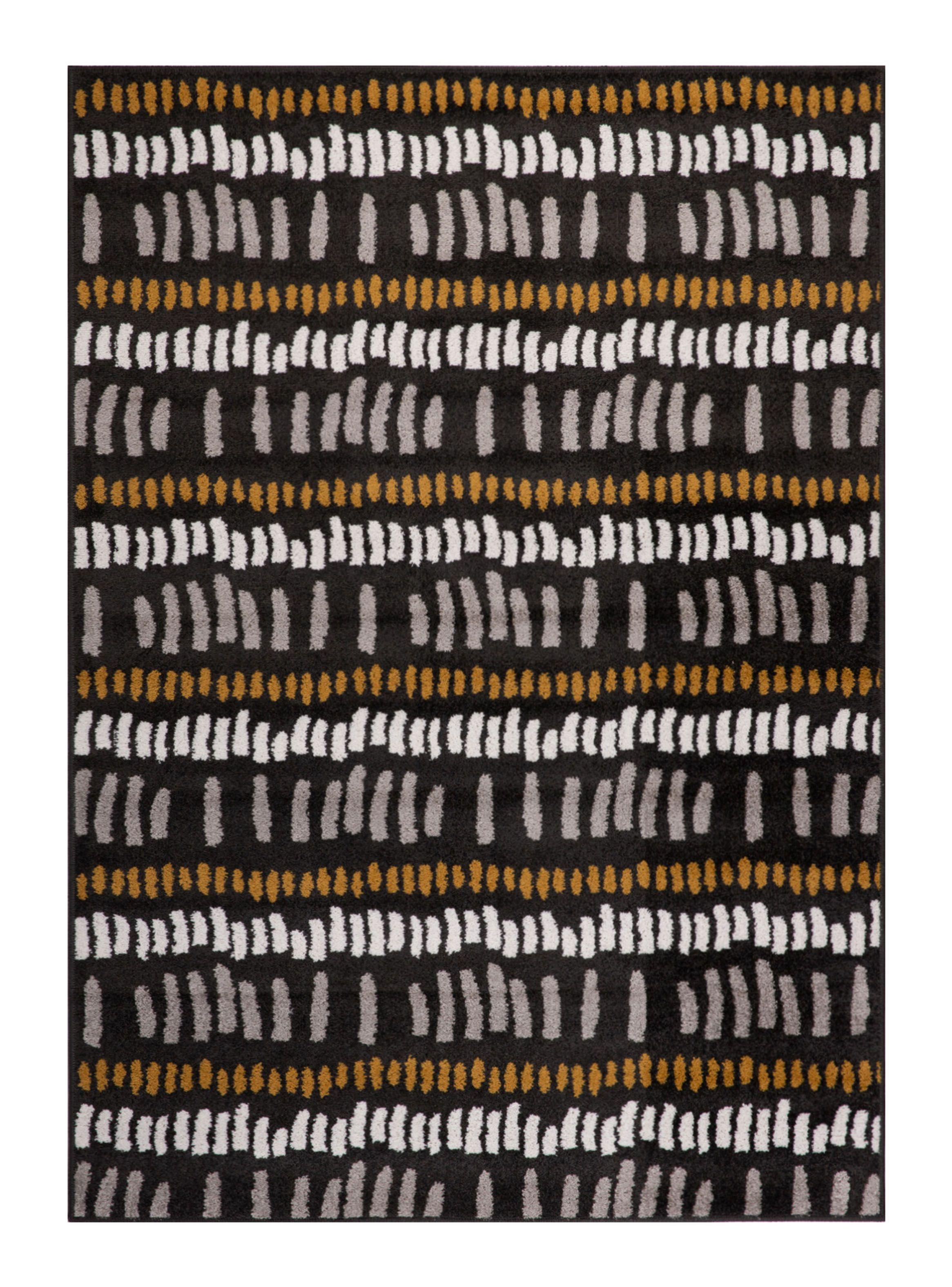 Alfombra Kaleb Negro 150x200 cm-0