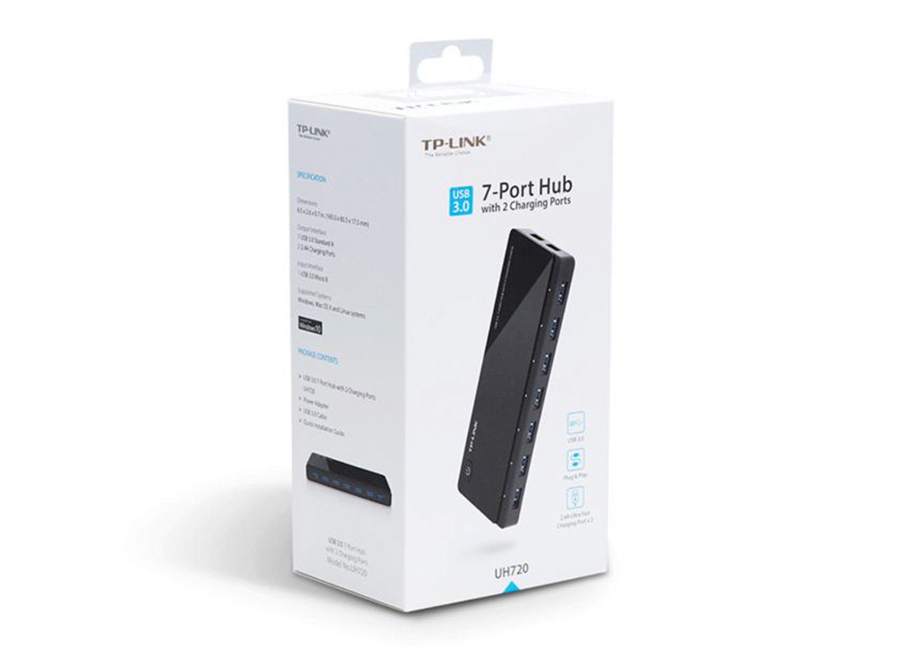 Adaptador HUB USB 3.0 7 Puertos + 2 de Carga UH720 TP-Link-3