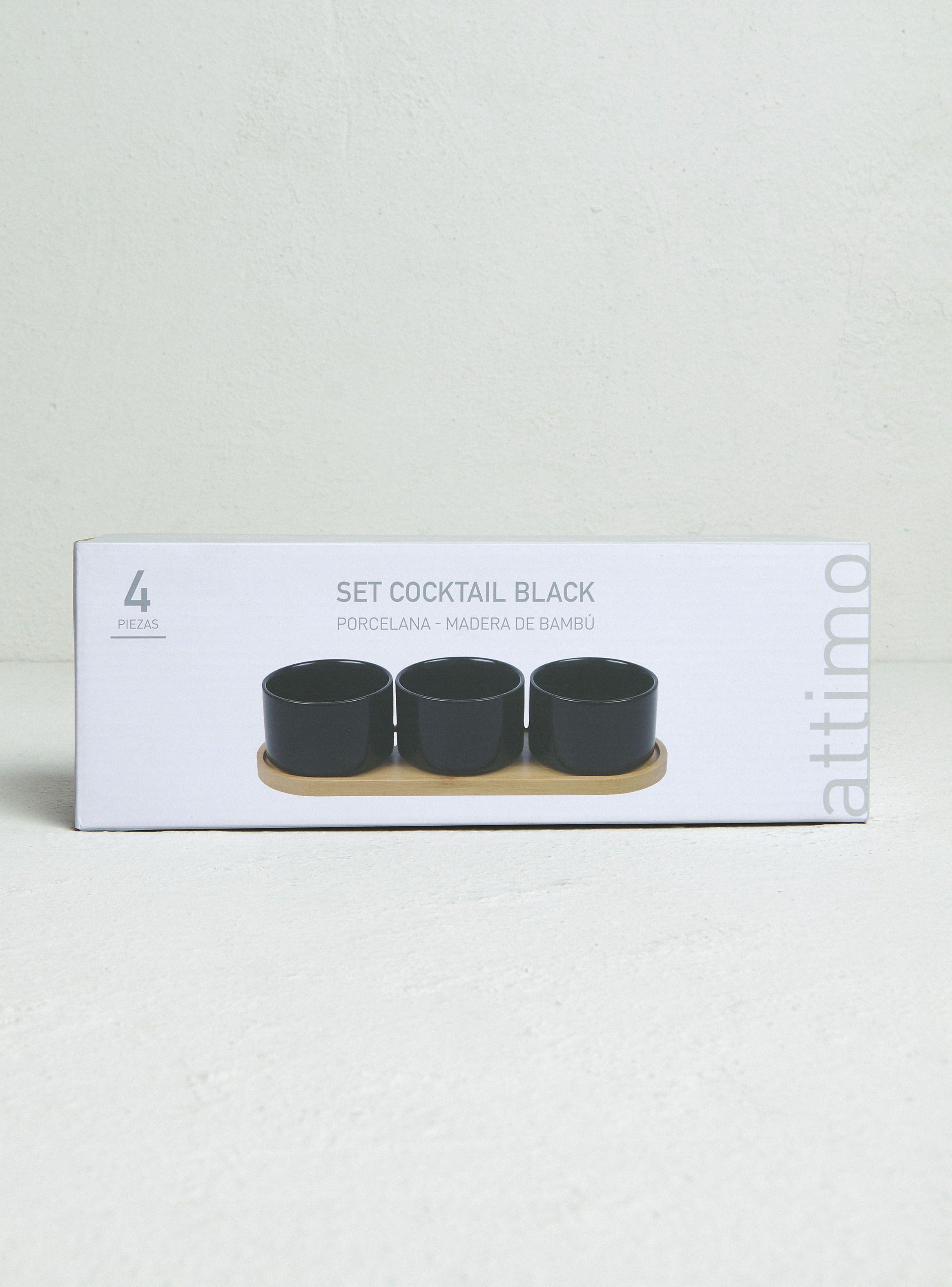 Set de Cocktail 4 Piezas Negro-3