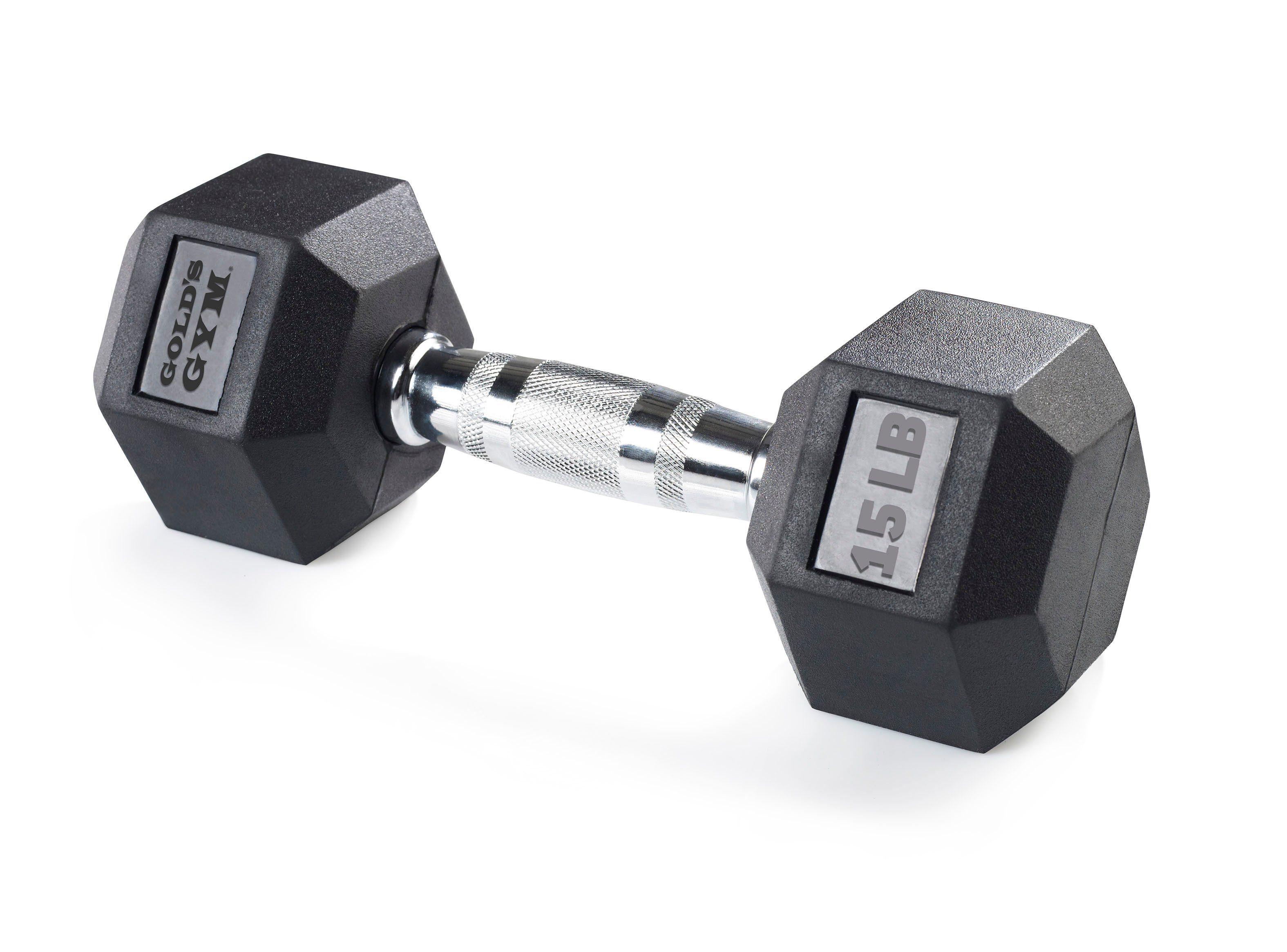 Mancuerna Hexagonal 15 lbs Gold's Gym-0