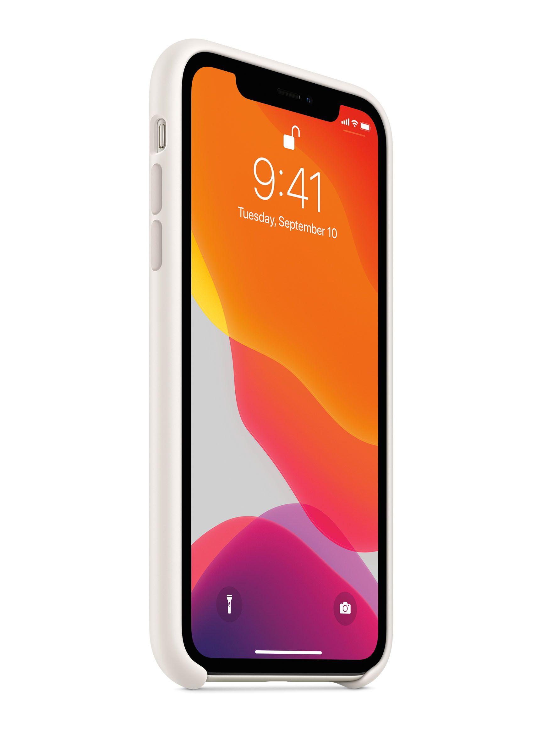 Carcasa Silicone para iPhone 11 Blanco-1