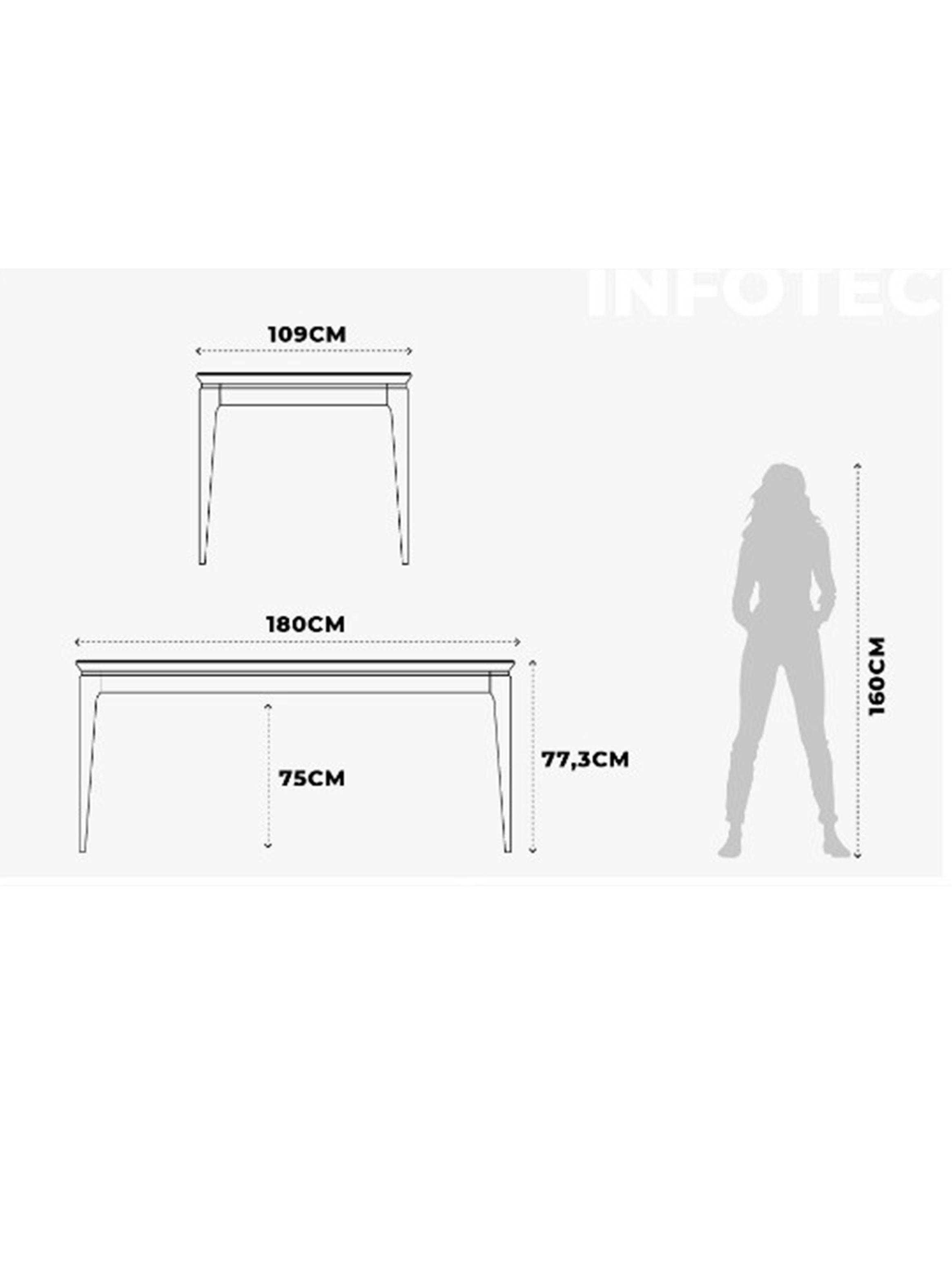 Comedor Float Ow 180 6 Sillas Elsie Beige-1