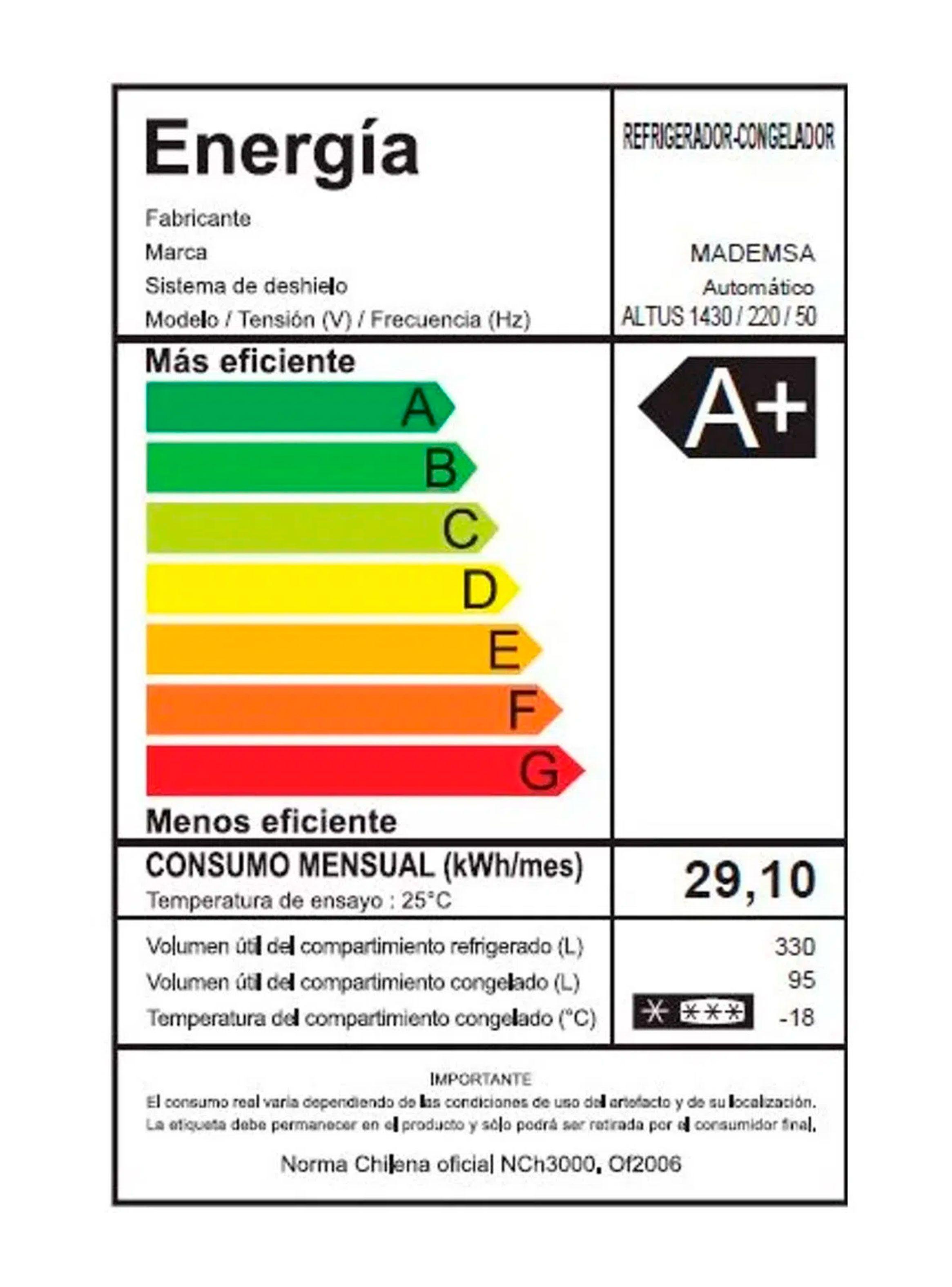 Refrigerador No Frost 425 Litros ALTUS 1430W-4