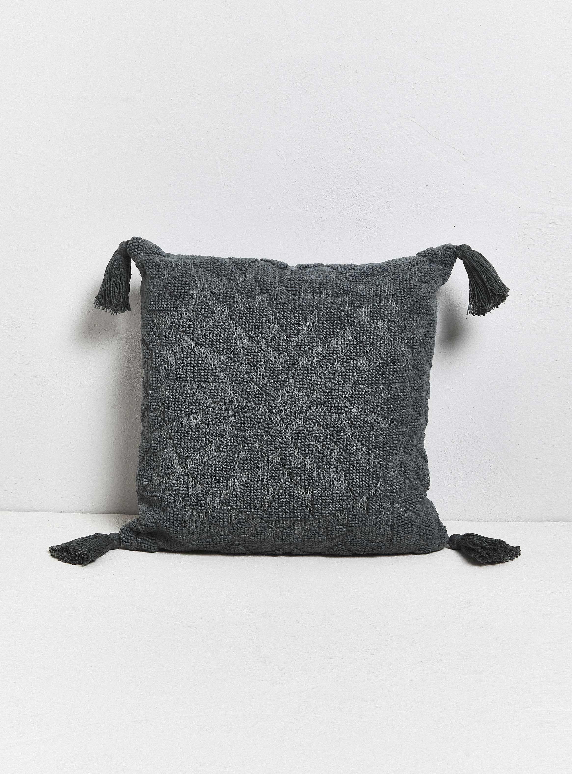 Cojín Etnico Ponpom 45x45 cm-0