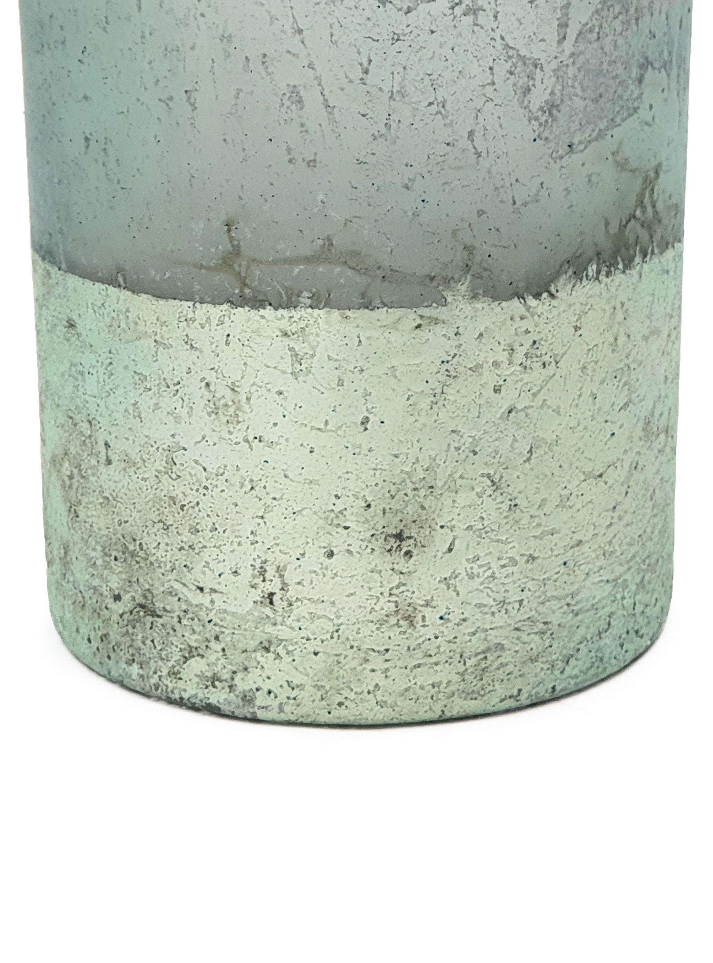 Candelabro Vidrio Azul L-3