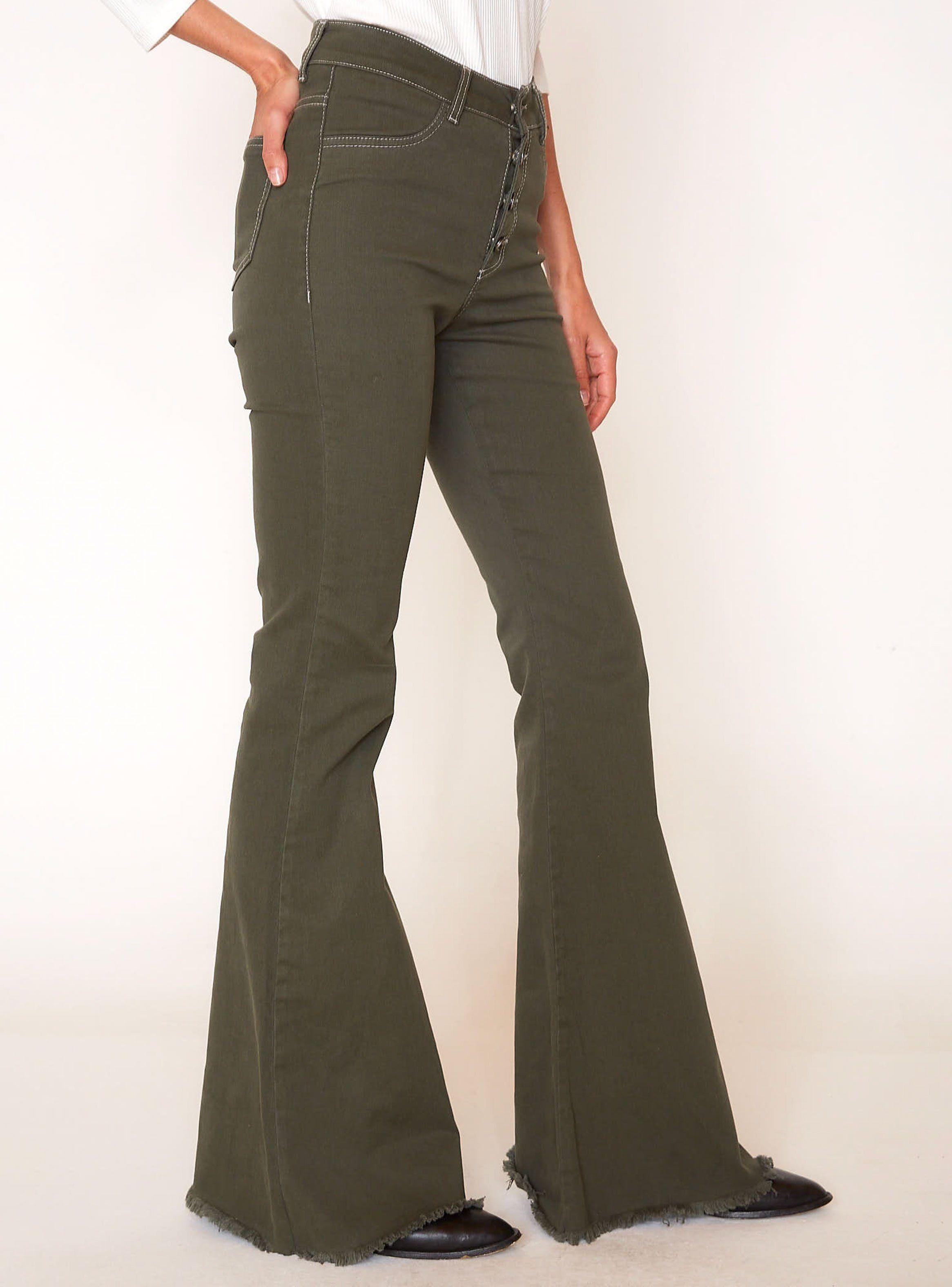 Jeans Romina Tiro Alto Verde-2