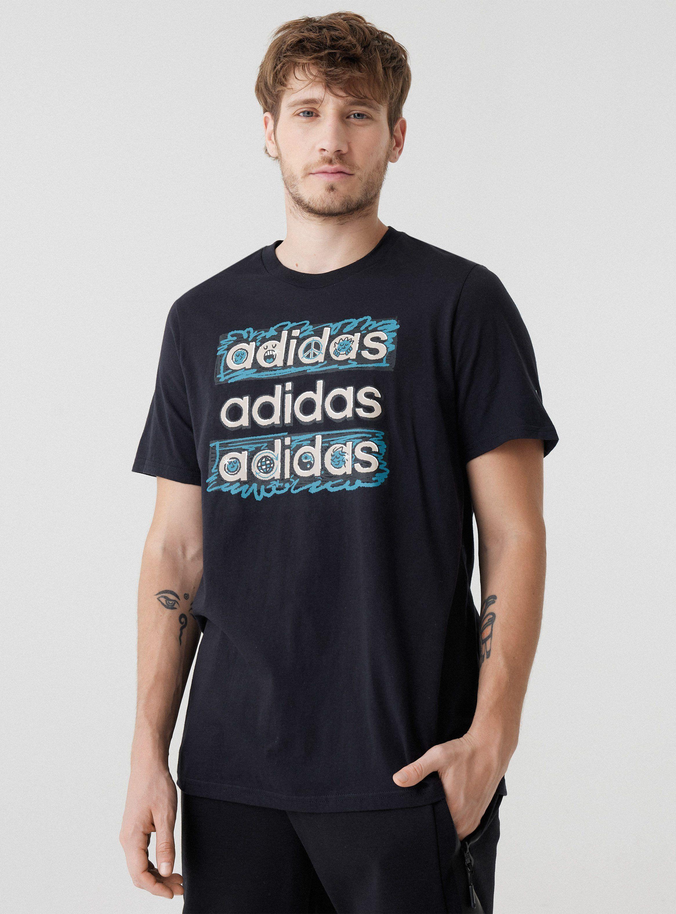 Polera Lisa Urbana M Doodle Mlt T-0
