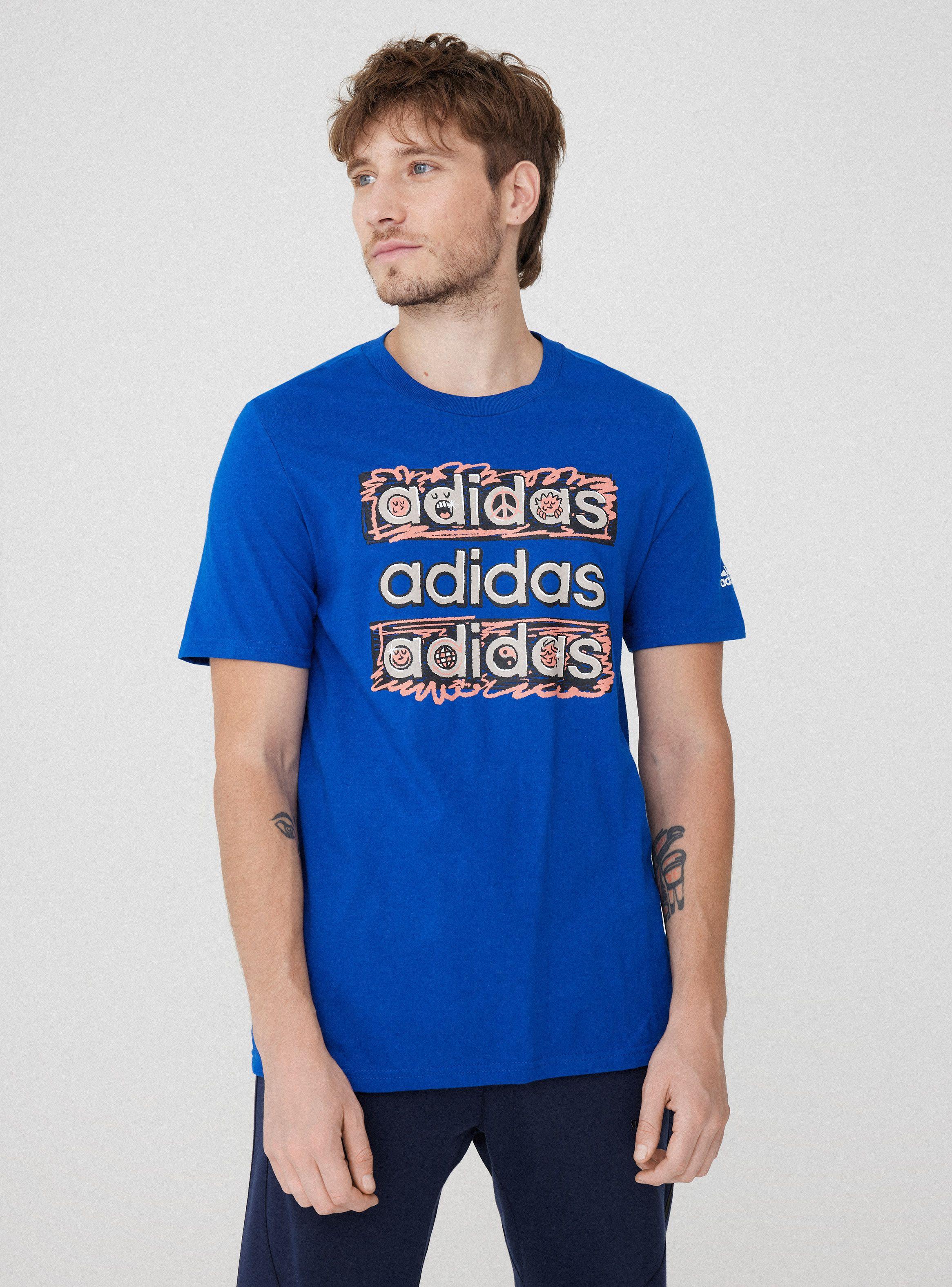 Polera Urbana Manga Corta Doodle Mlt T-0