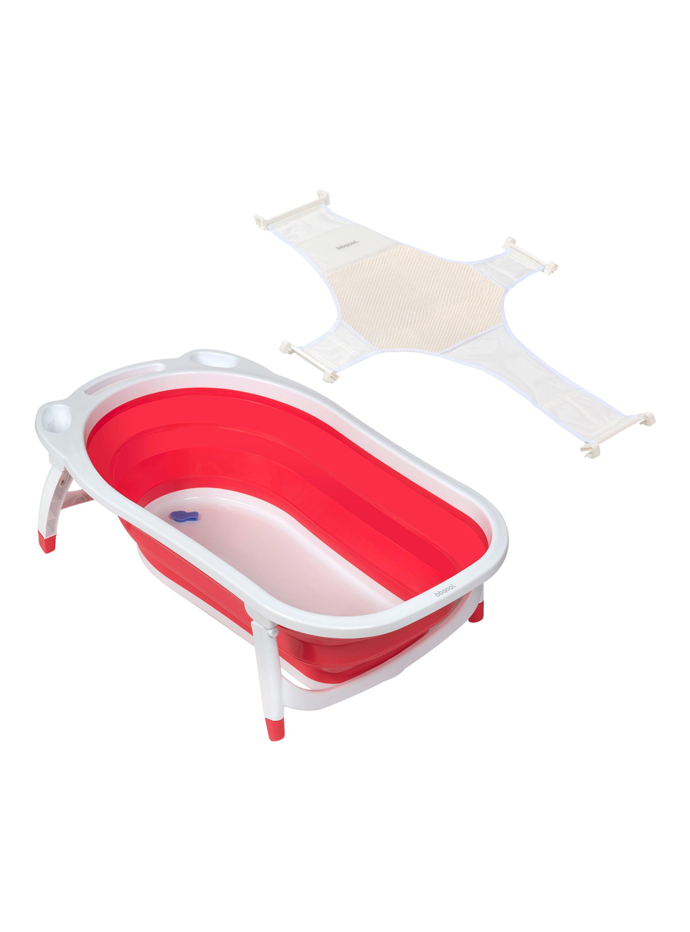 Bañera Plegable + Hamaca Splash Rojo-0