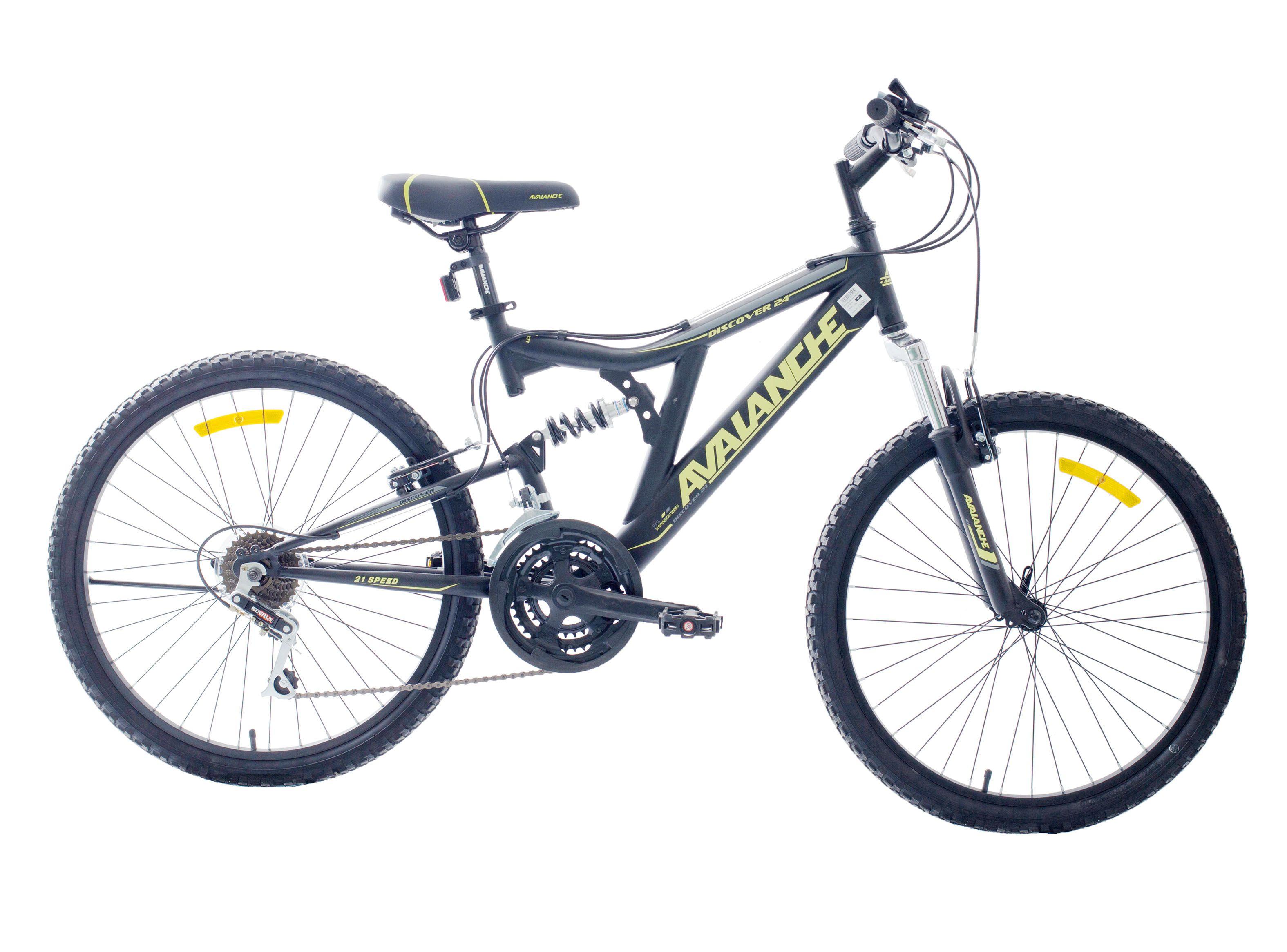 Bicicleta MTB Aro 24" Discover Doble Suspensión-0