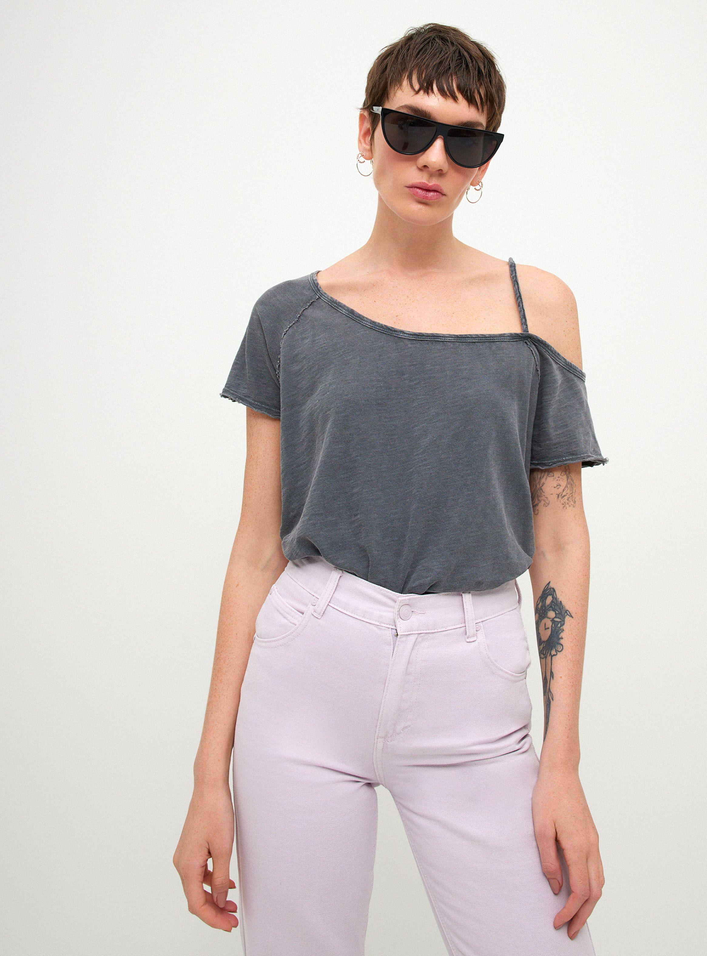 Polera Hombro Caido Un Pabilo-0