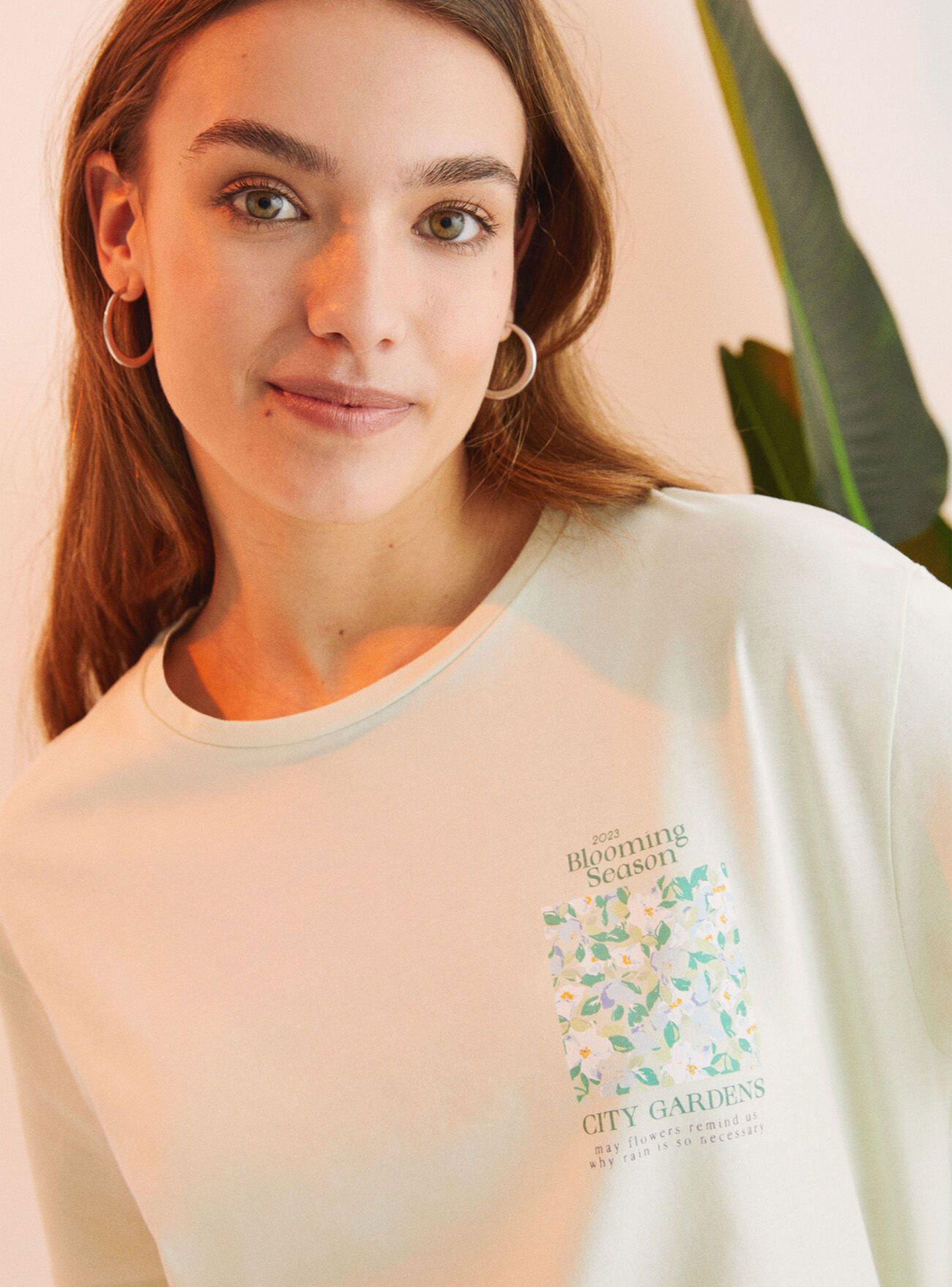 Pijama 100% Algodón Capri Verde Flores-3