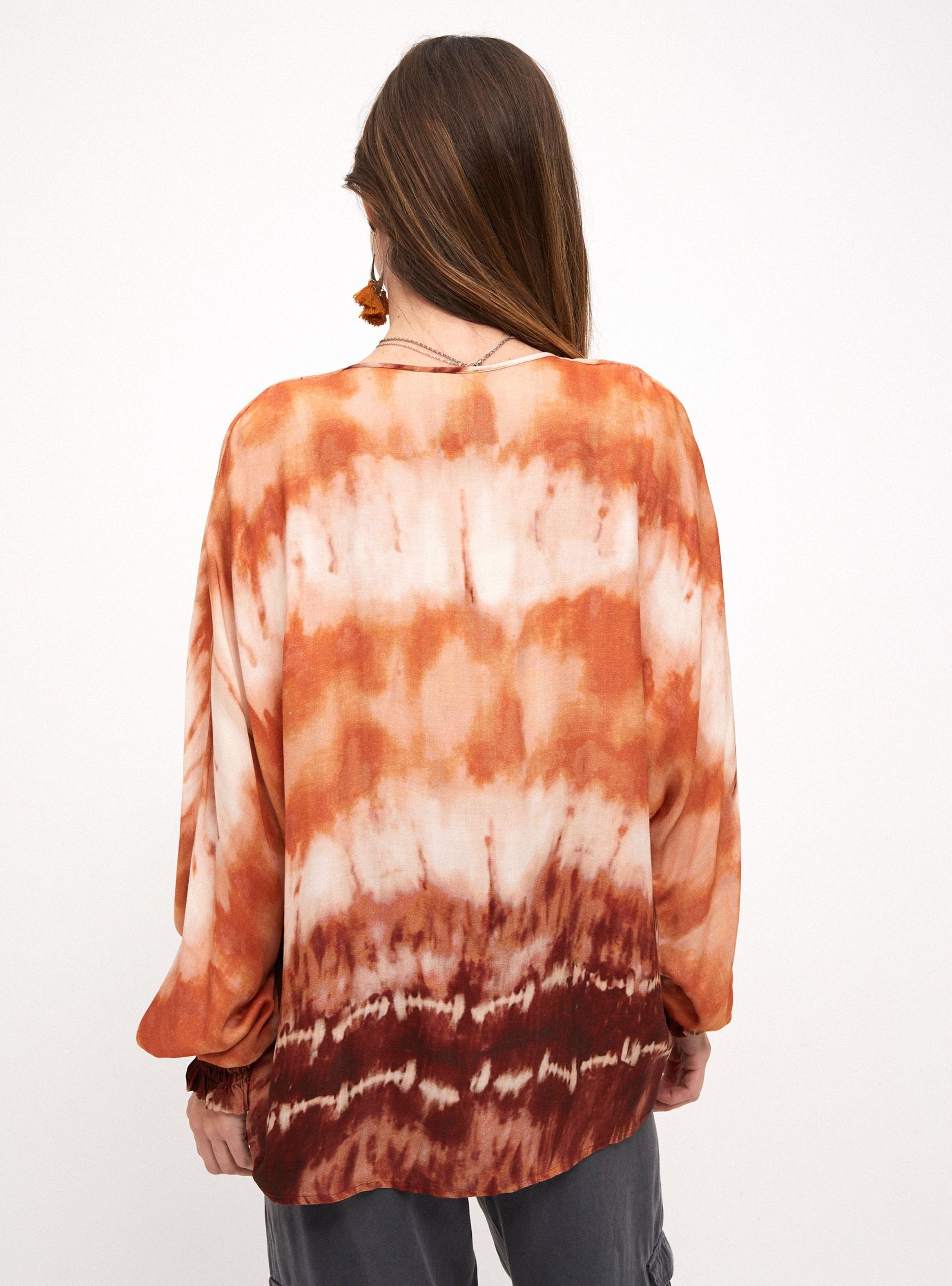 Blusa Abotonada Estampado Tie Dye-1