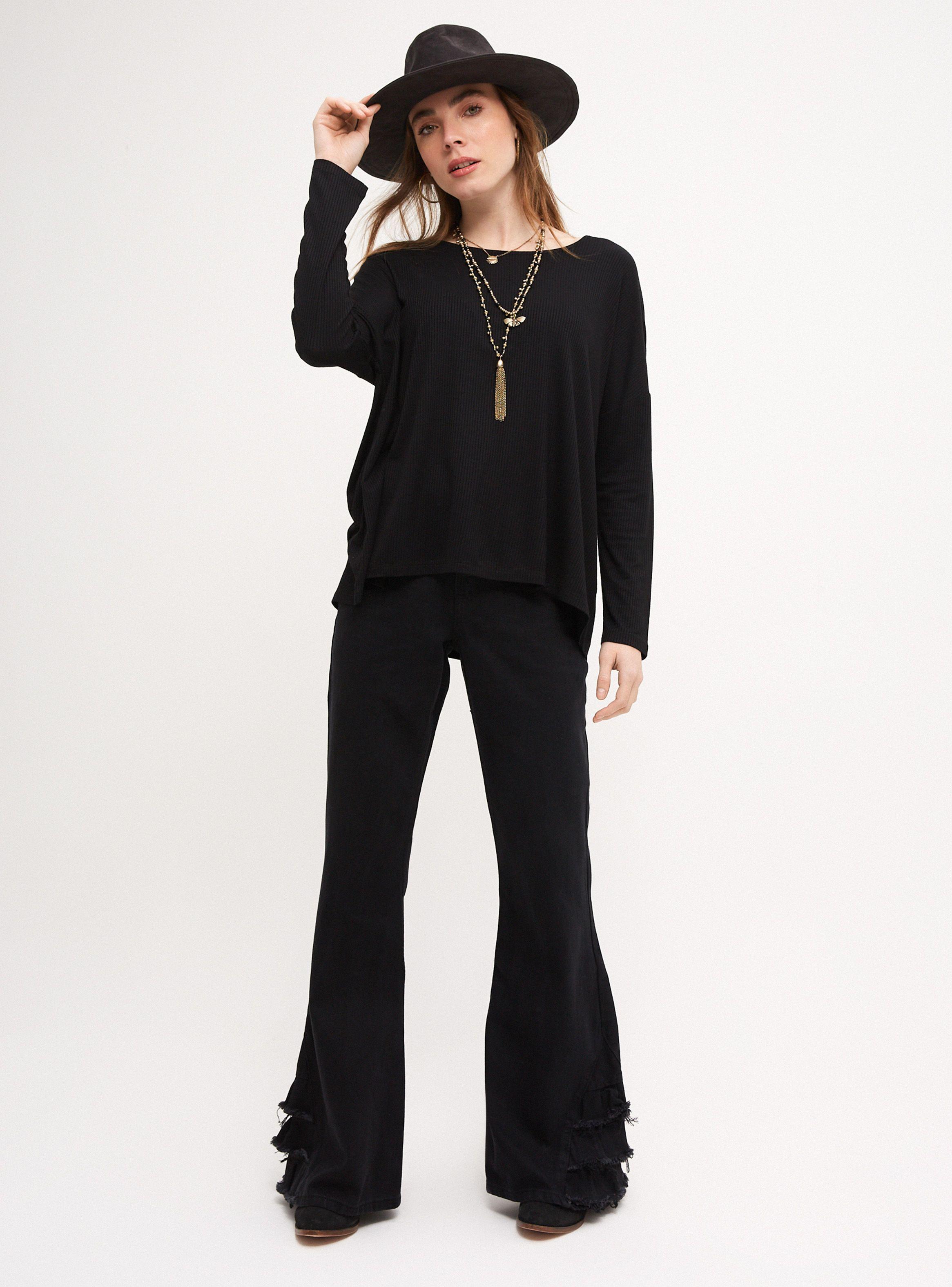 Polera Calce Holgado y Tela En Rib-3