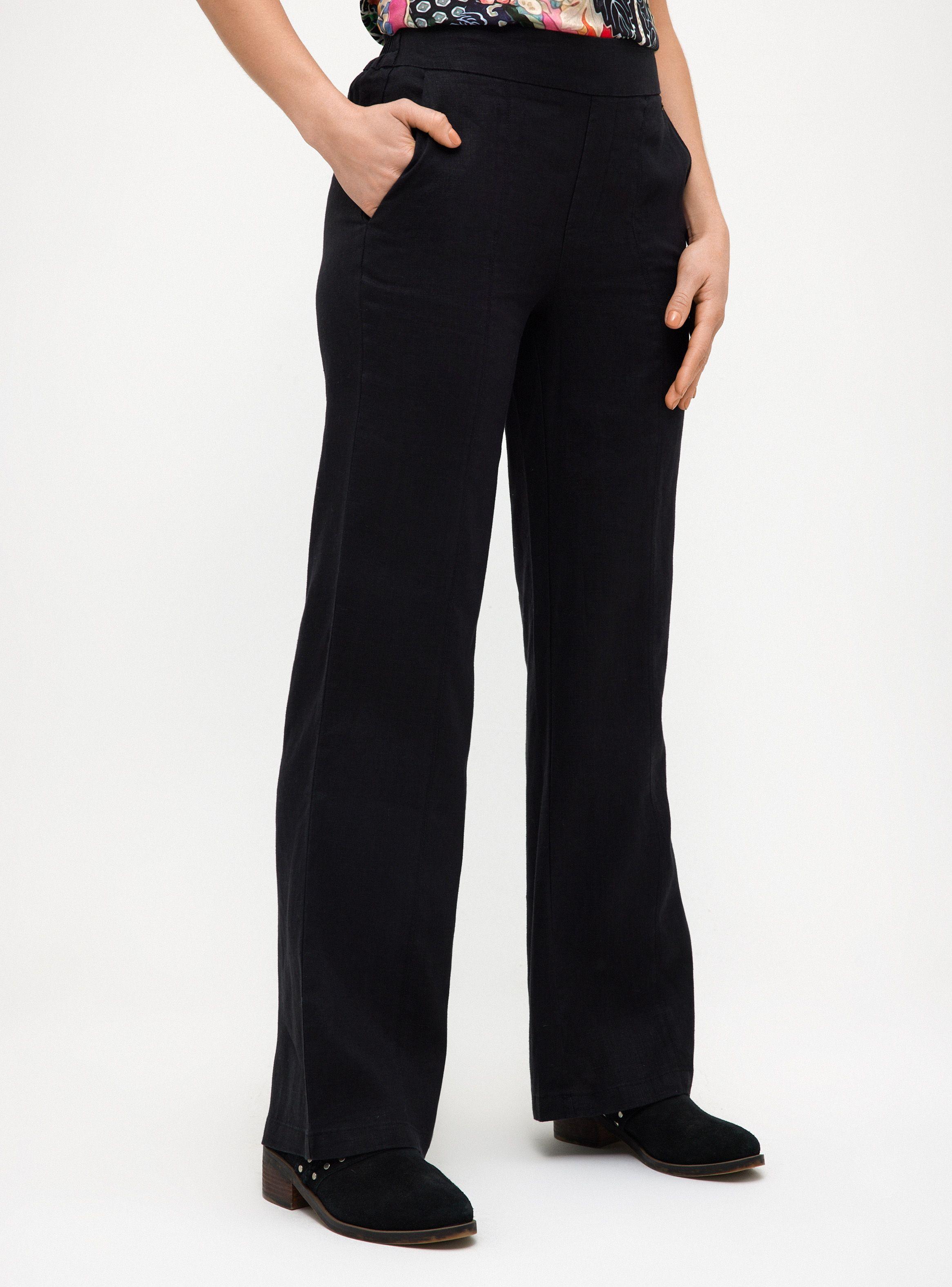 Pantalón Lino Liso y Bolsillos-0