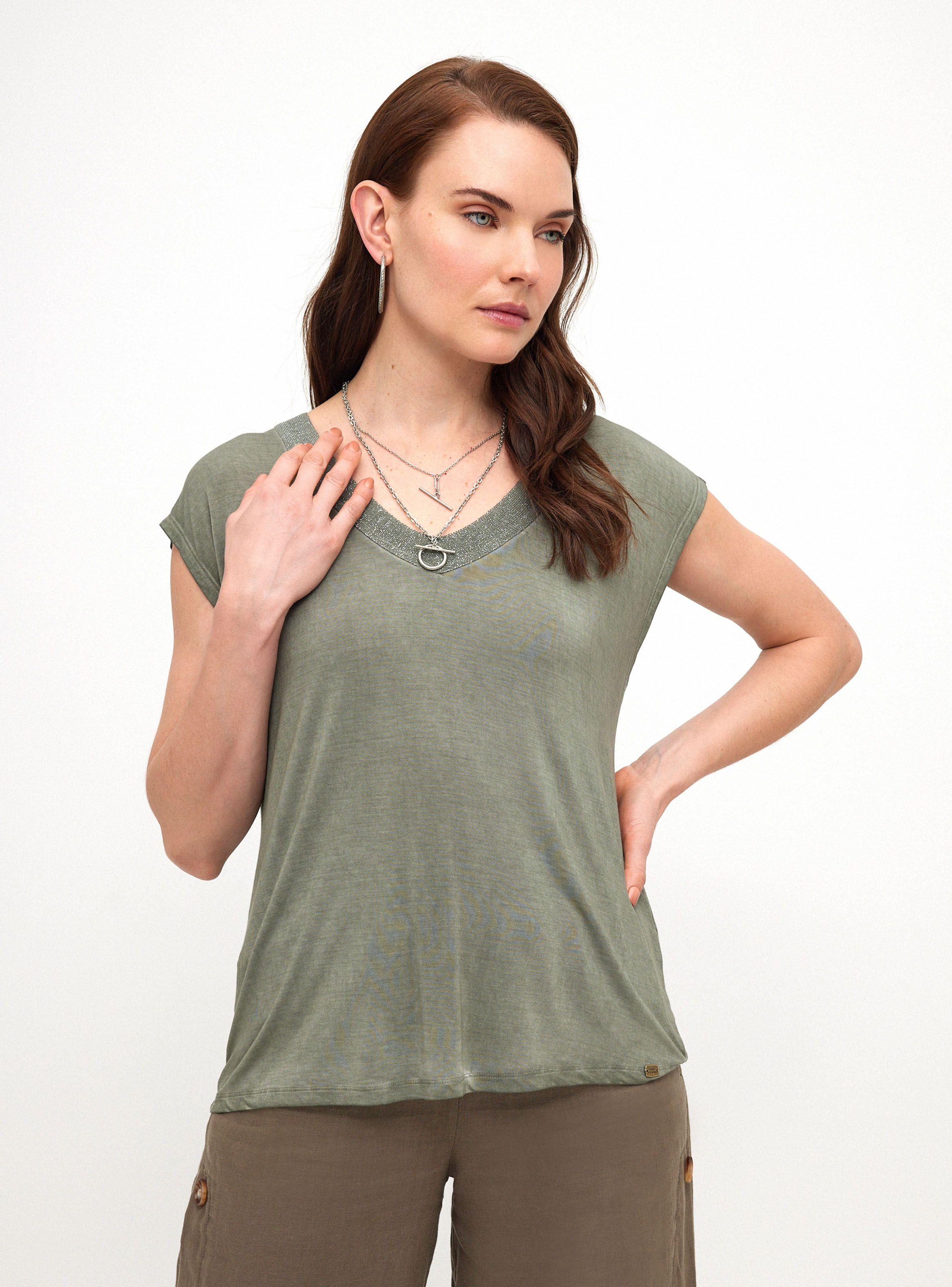 Polera Aplicación Cuello Lurex-0