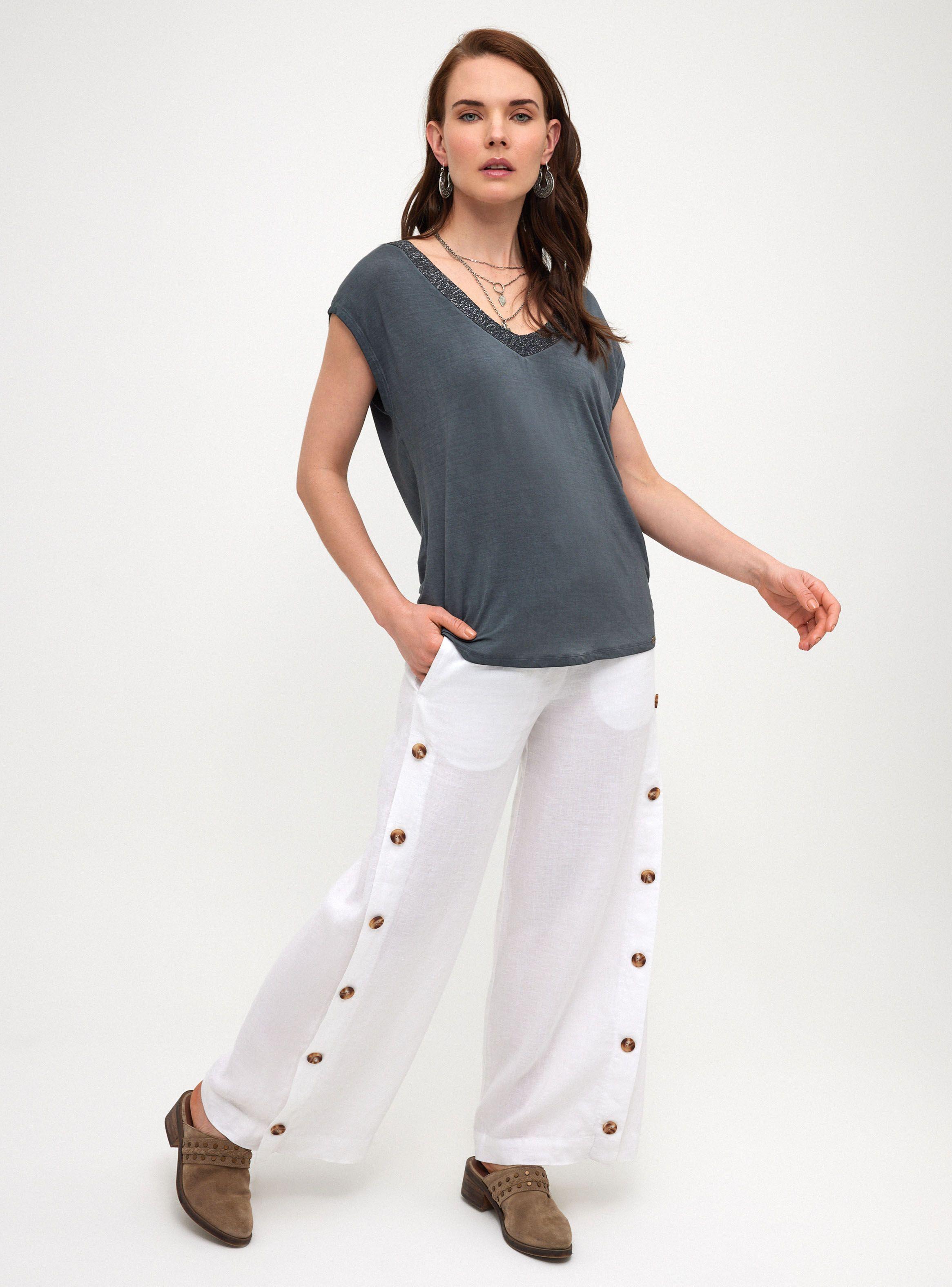 Polera Aplicación Cuello Lurex-3