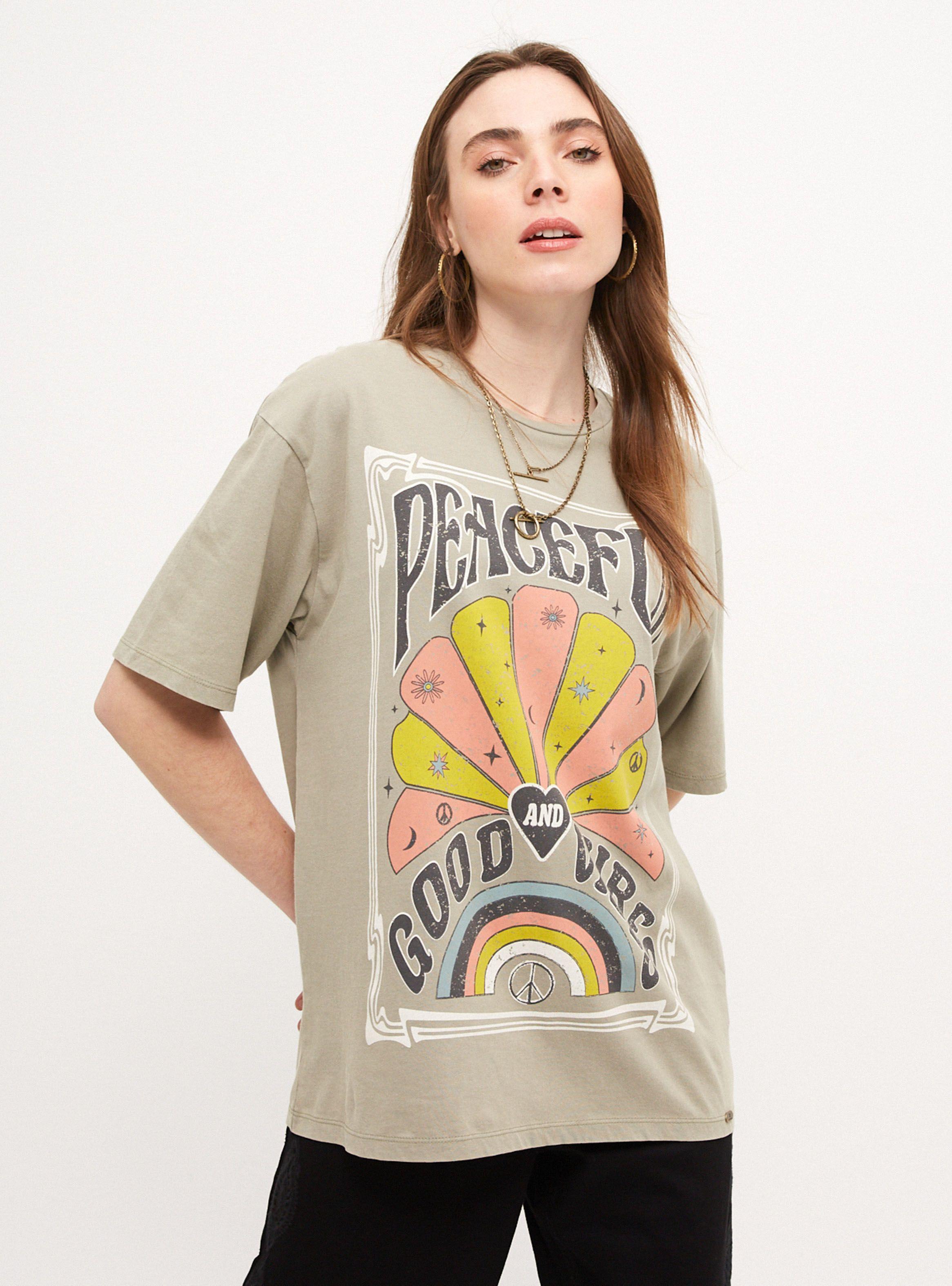 Polera Estampada Oversize-0