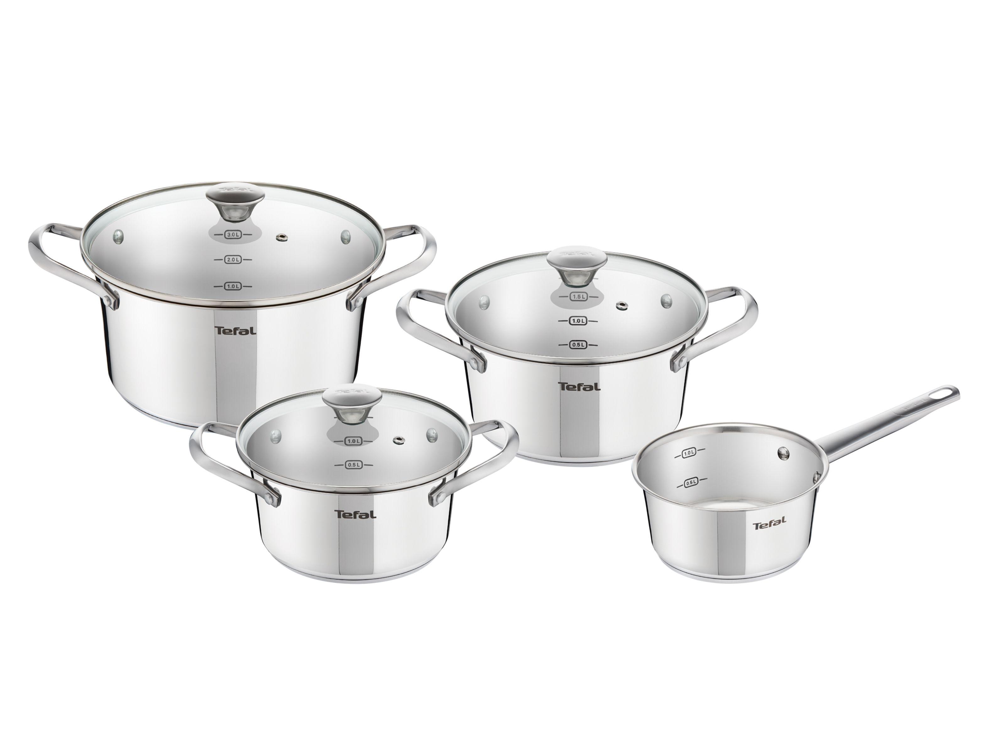 Batería de Cocina 7 Piezas Simple Acero Inoxidable-0