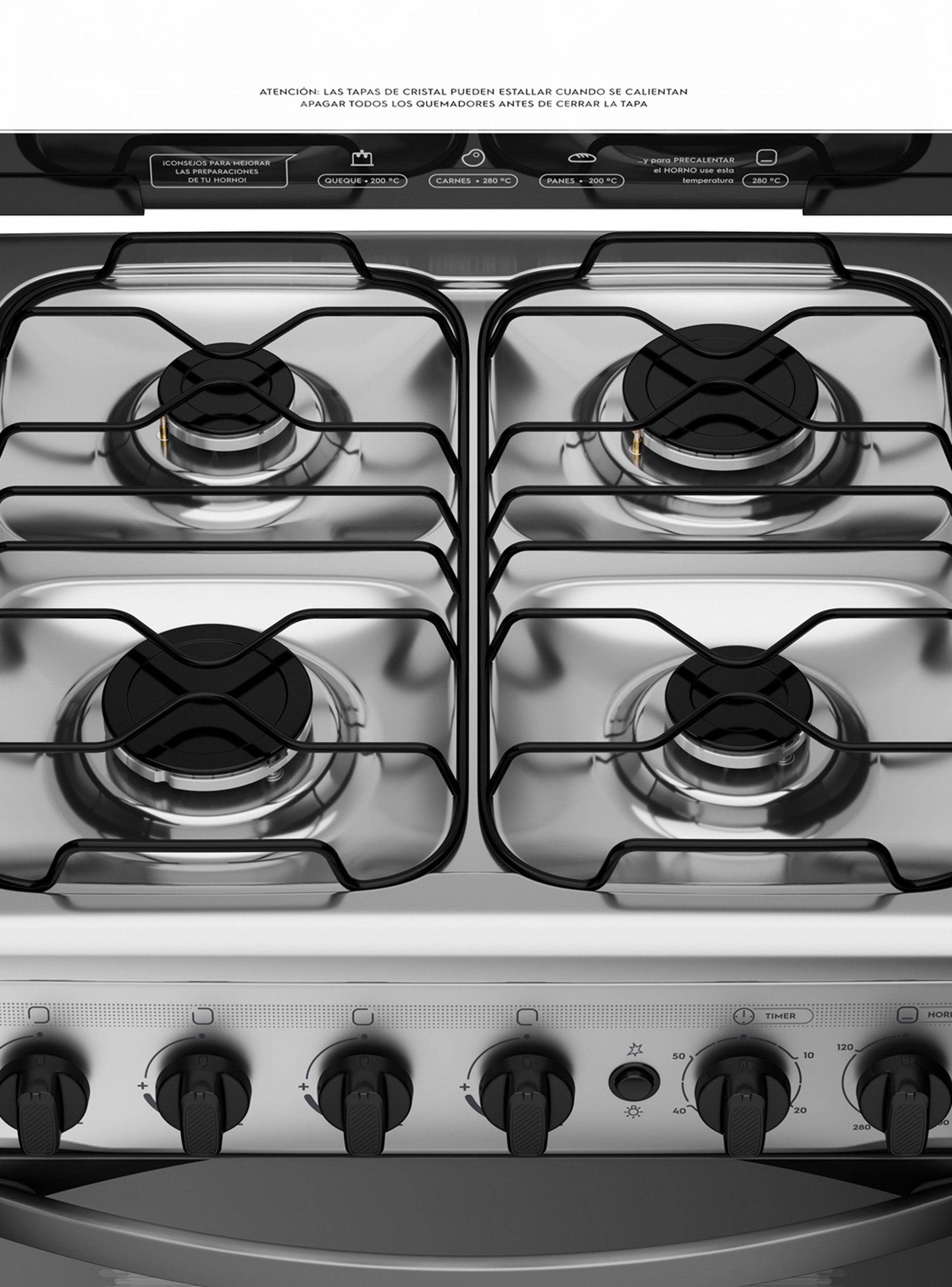 Cocina a Gas 4 Quemadores M775ST-2
