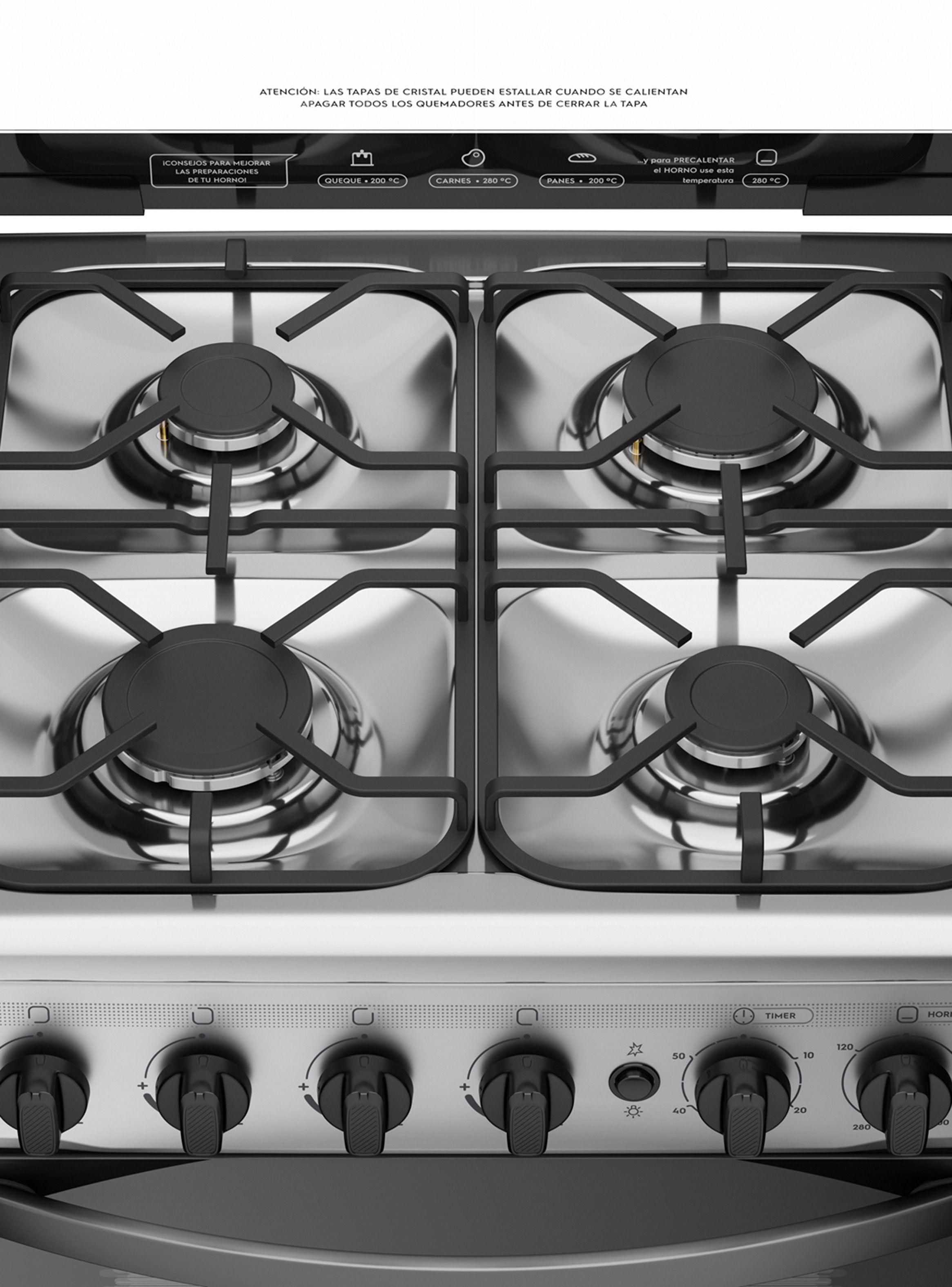 Cocina a Gas 4 Quemadores M785T-2