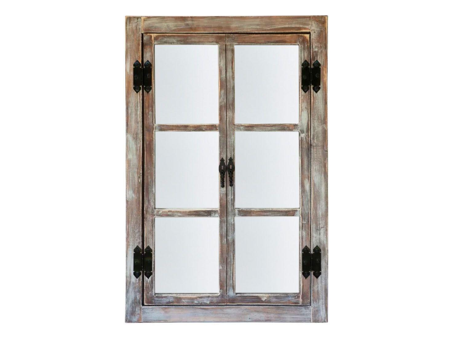 Espejo Ventana Pitrufquen Blanco 120 x 78 cm-0