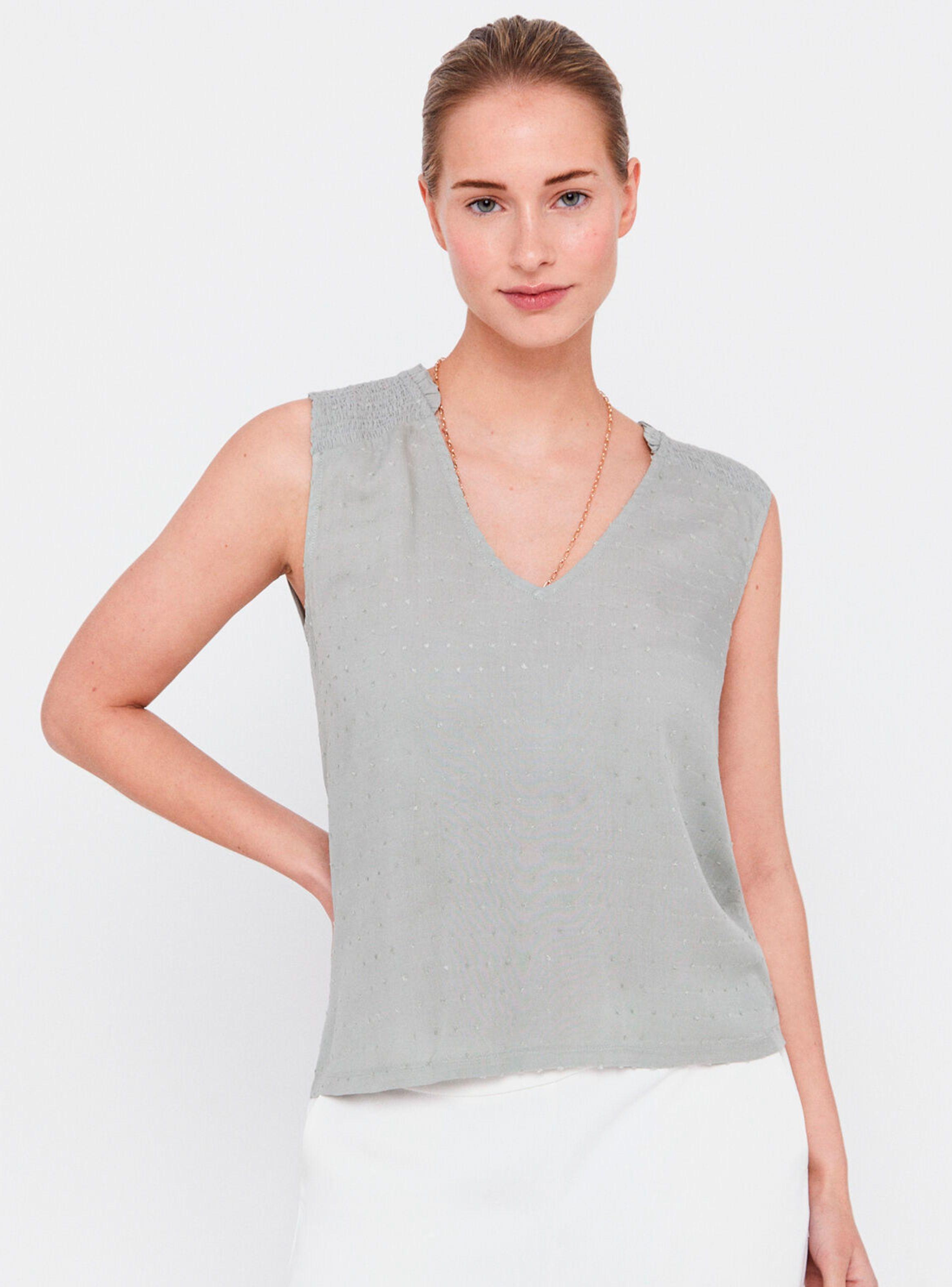 Polera Combinado Frunce-0