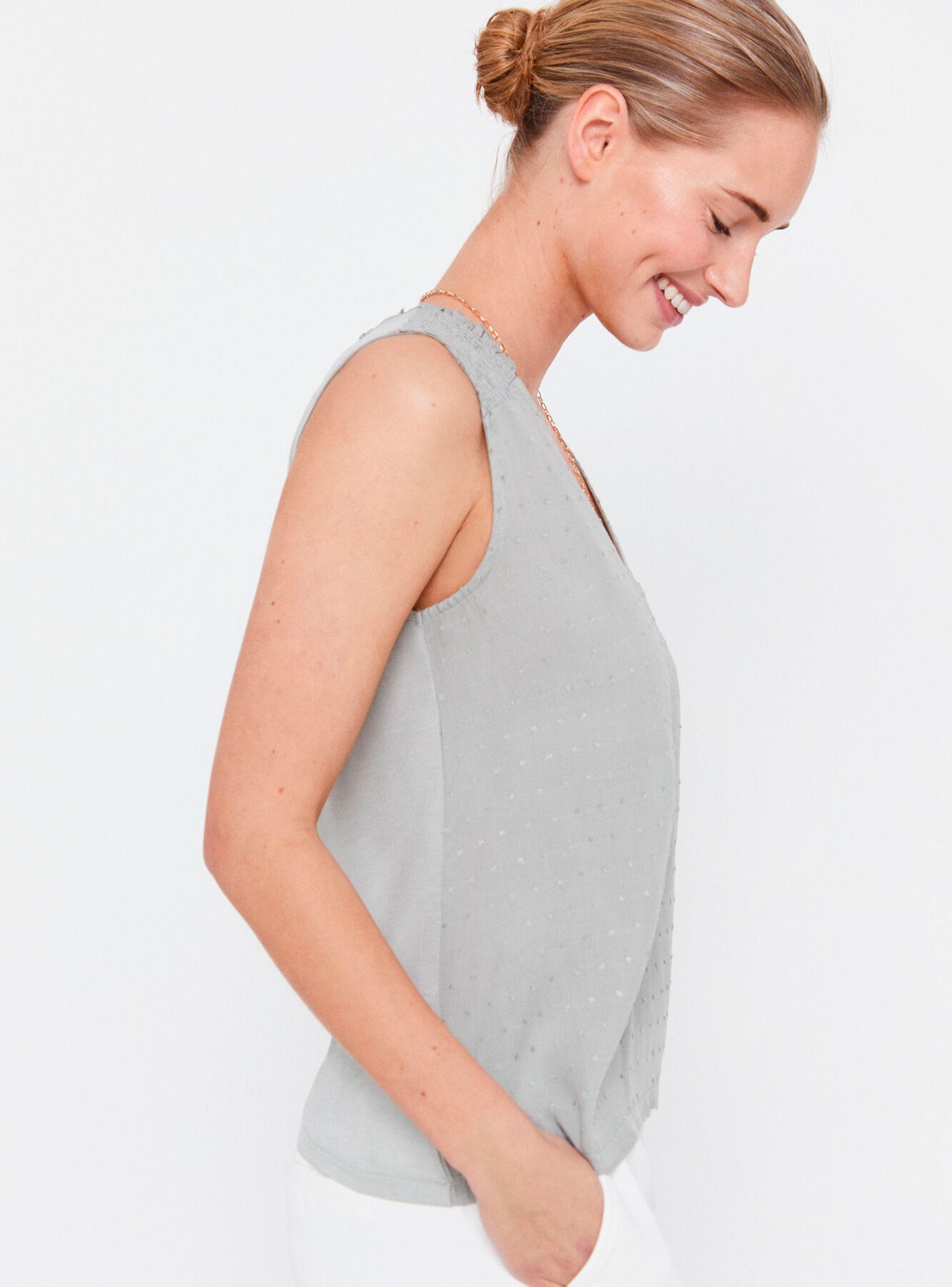 Polera Combinado Frunce-1