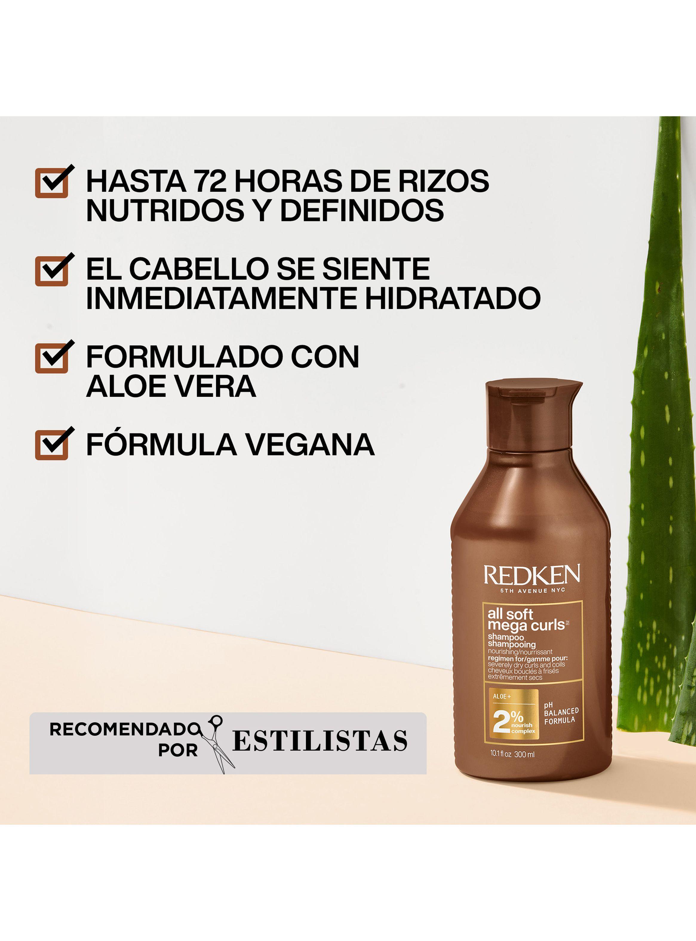 Shampoo Hidratante Cabello Rizado y Seco All Soft Mega Curls 300ml-2