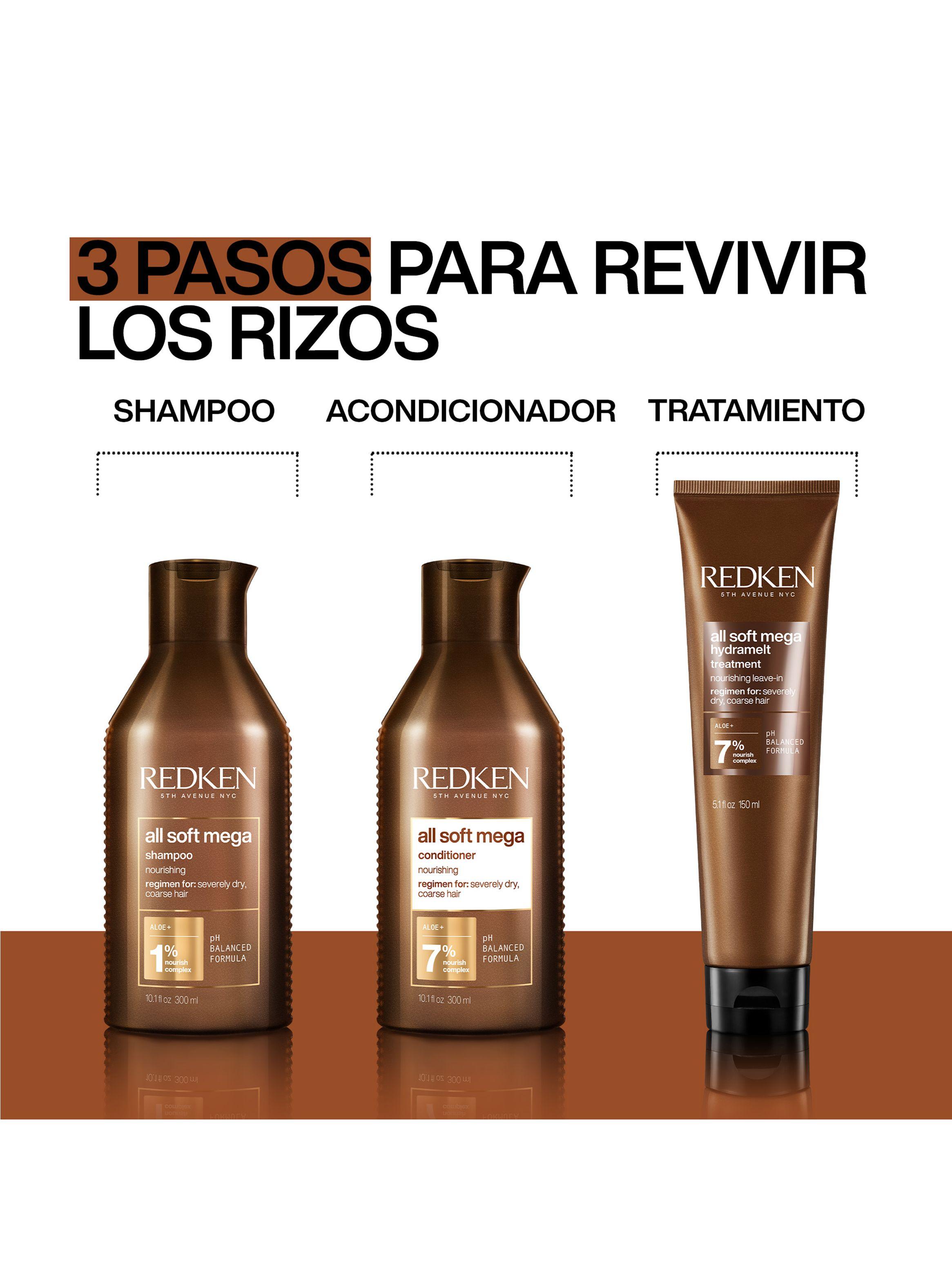 Shampoo Hidratante Cabello Rizado y Seco All Soft Mega Curls 300ml-3