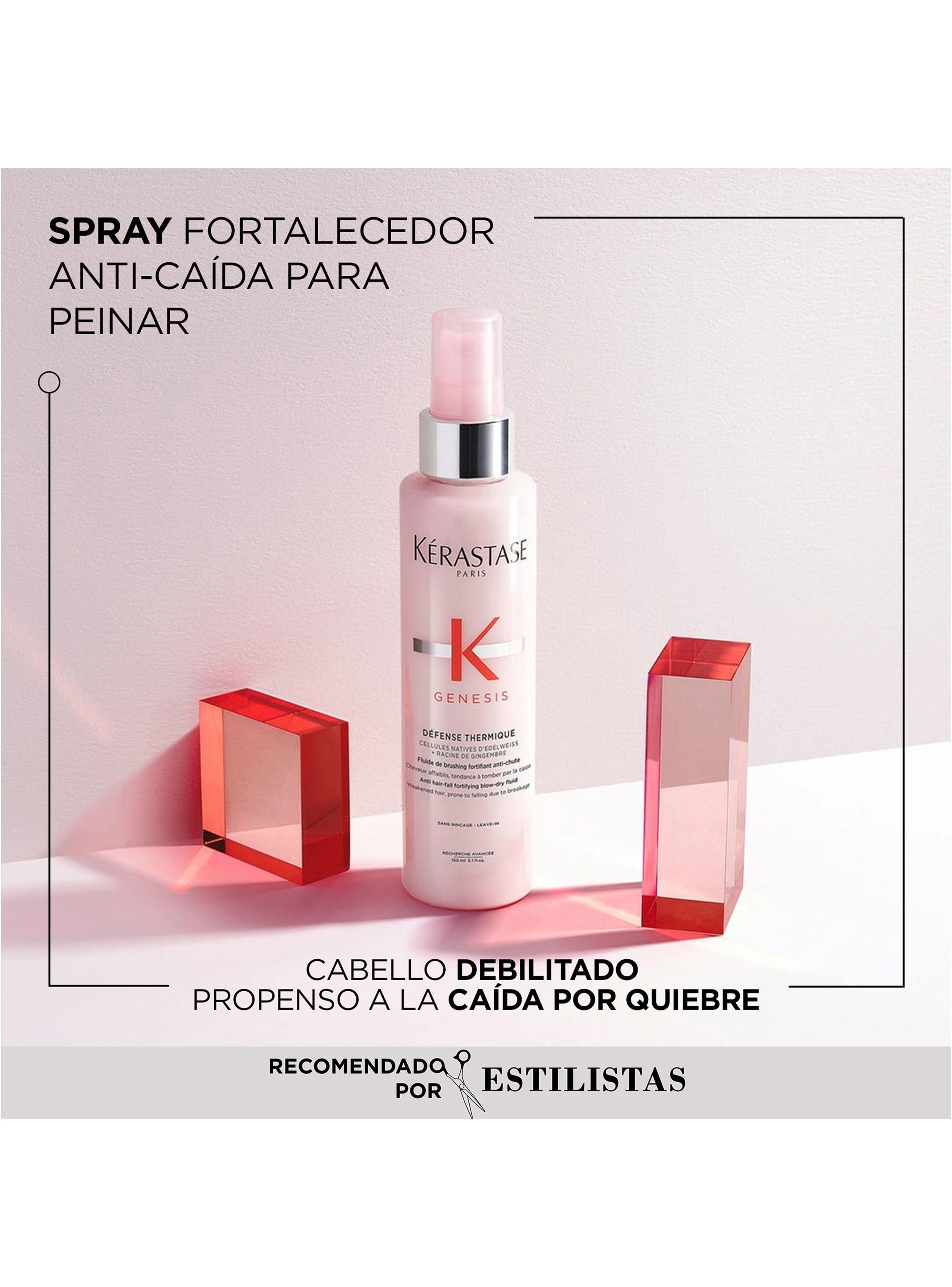 Set Hidratante Anti-Caída Genesis Shampoo 250 ml + Máscara 200 ml + Spray Protector de Calor Anti-Caída 150 ml-3