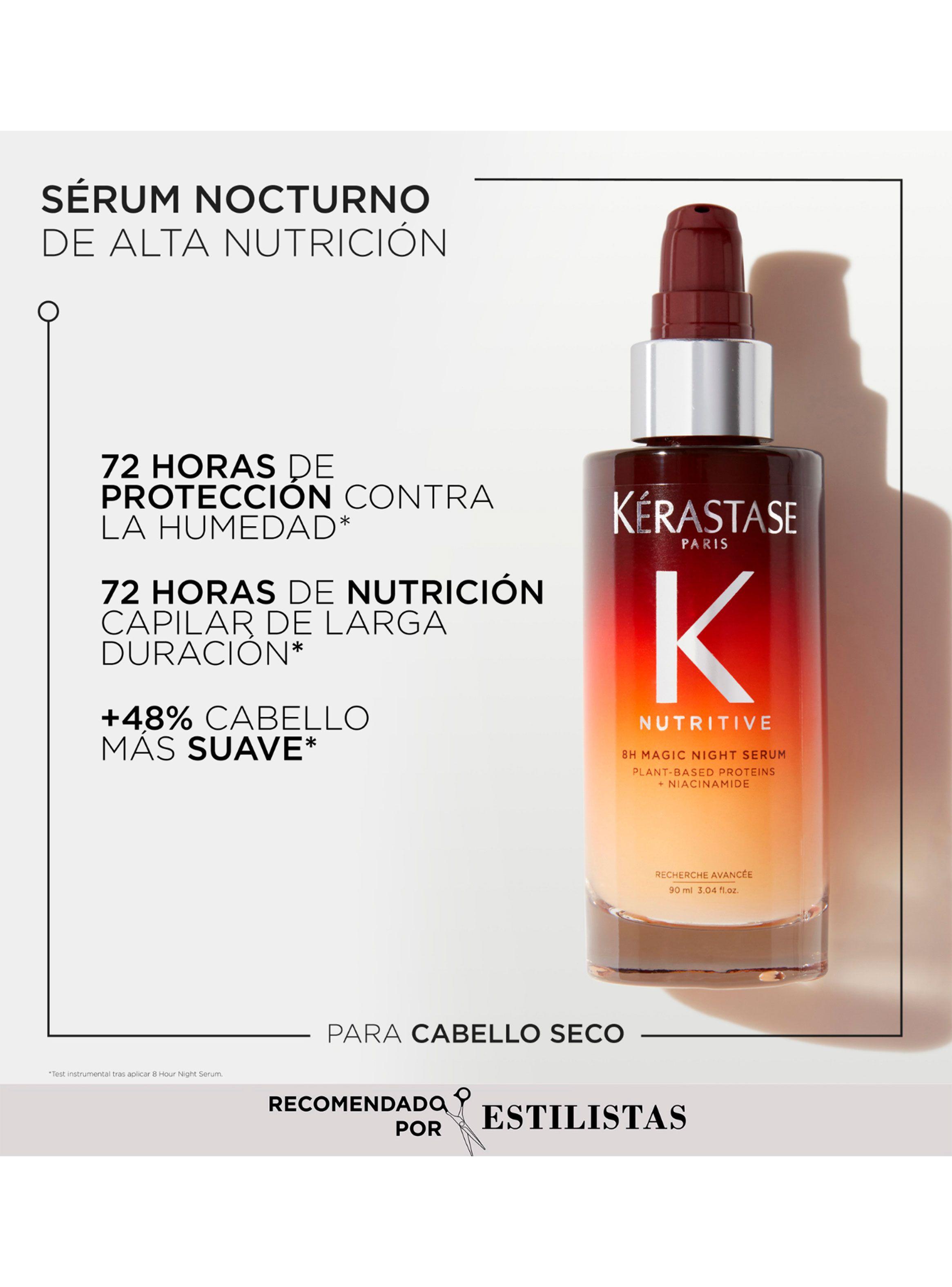 Serum Nocturno Nutrición Cabello Seco 8H Night Repair Nutritive 90ml Kérastase-2