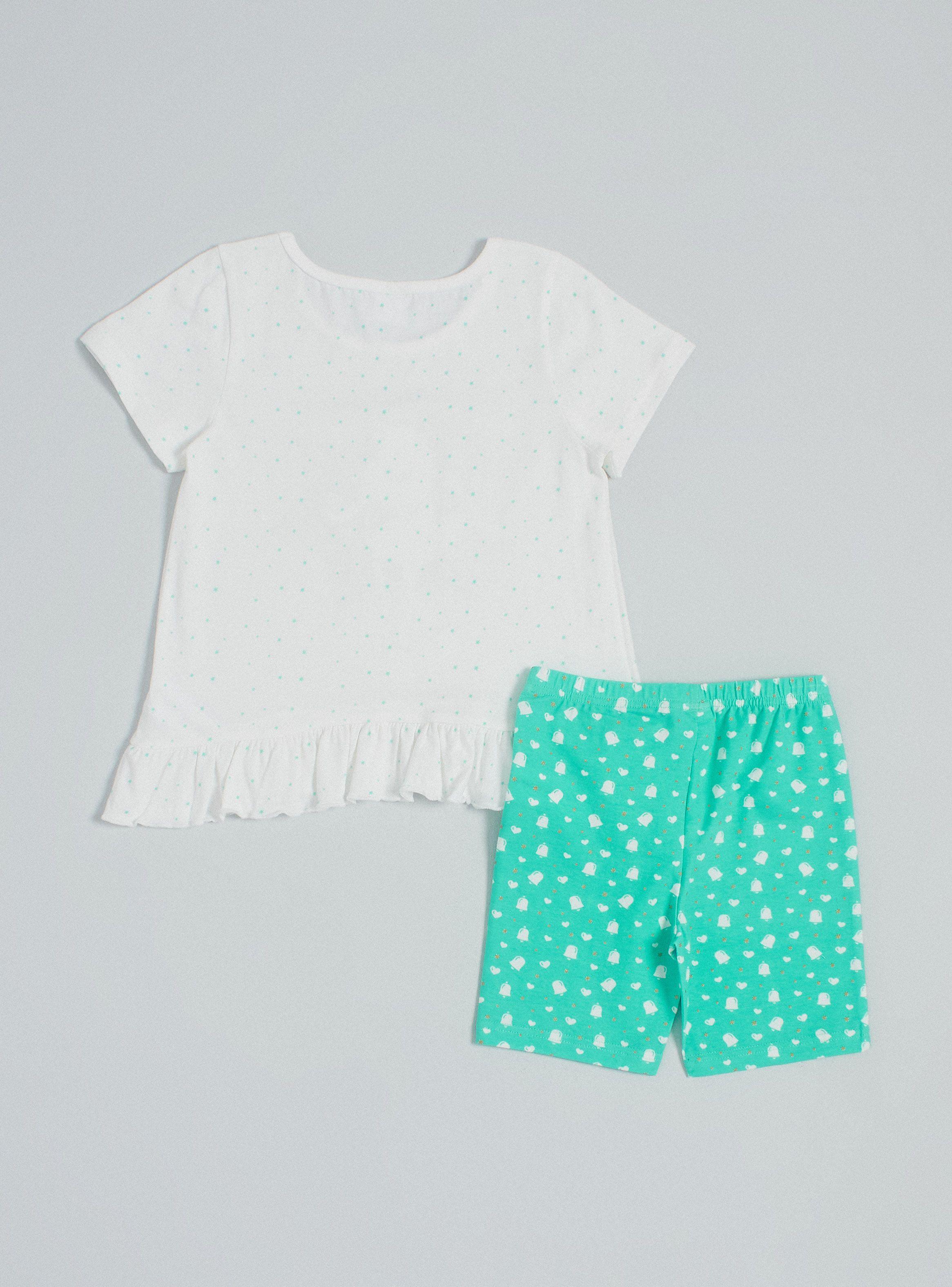 Pijama Polera Vuelo en Ruedo y Short-1