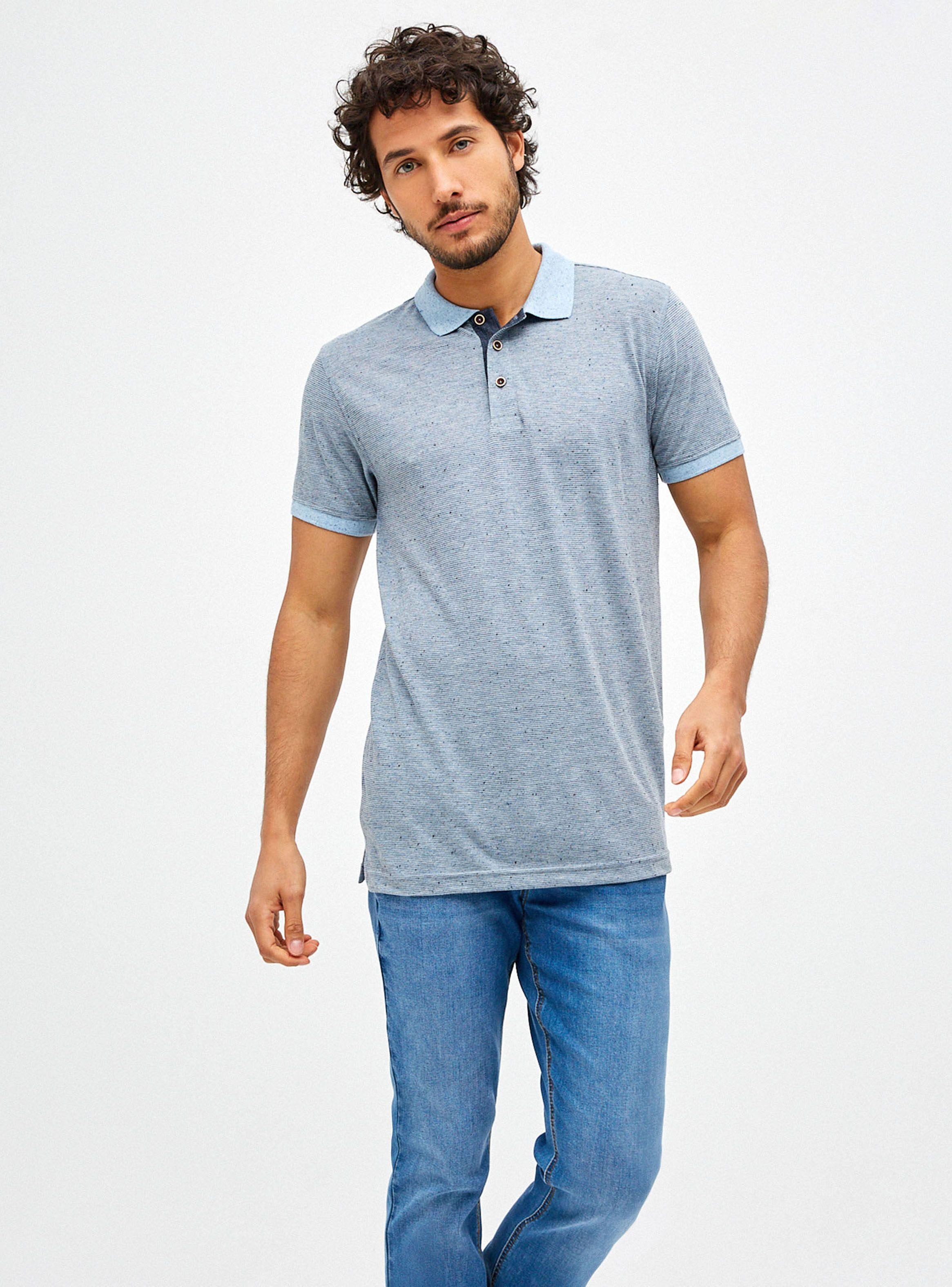 Polera Cuello Polo Rayas-0