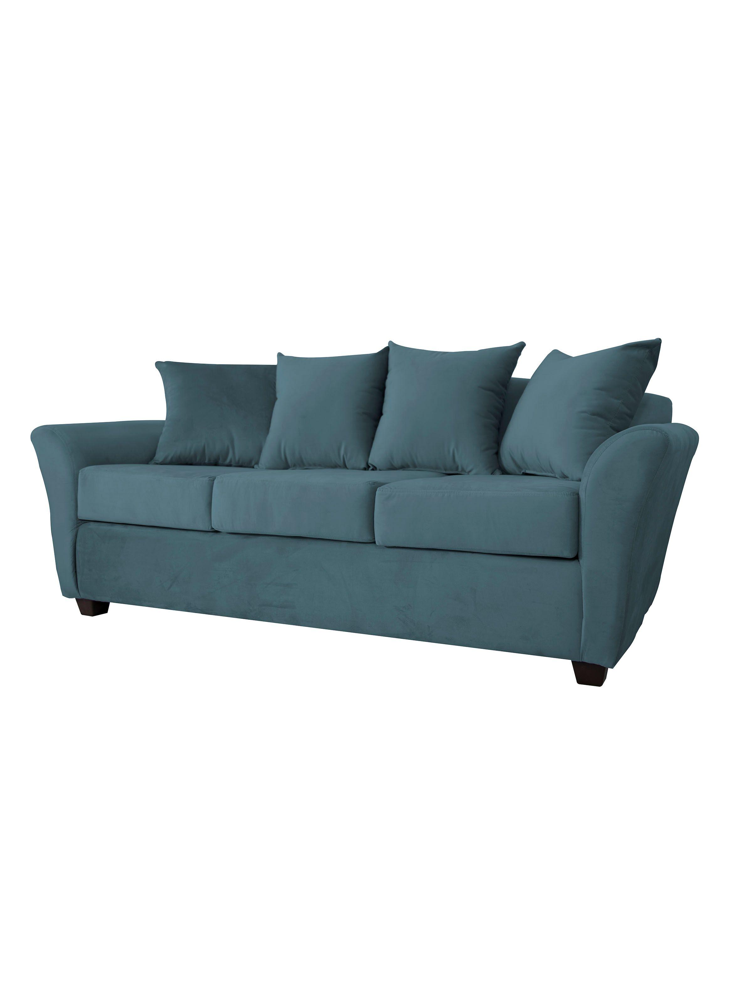 Sofá Gaviota Felpa Negro 3C-2